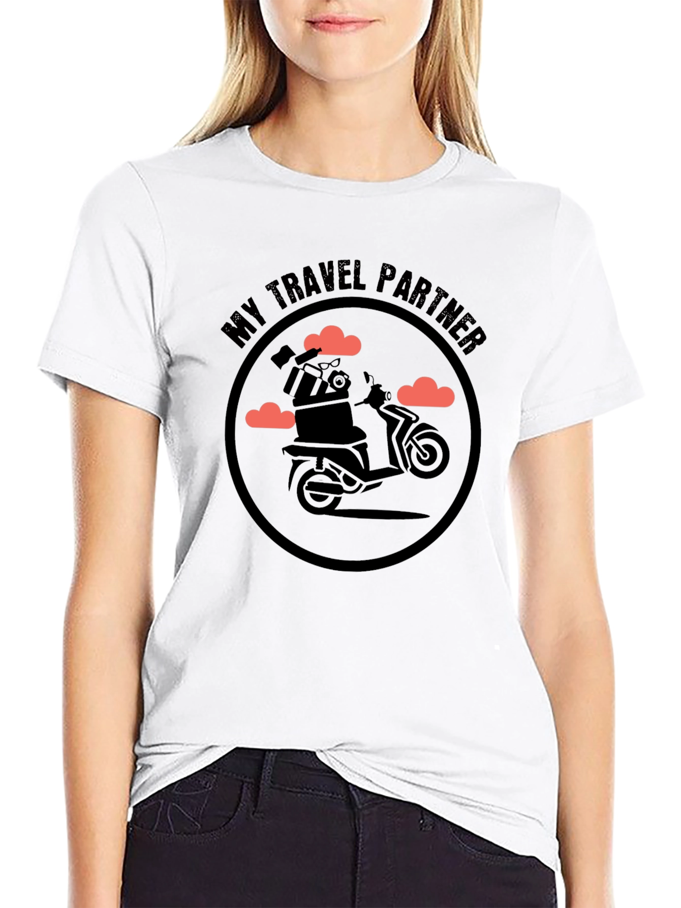 My Travel Partner Graphic Tee - Scooter Design