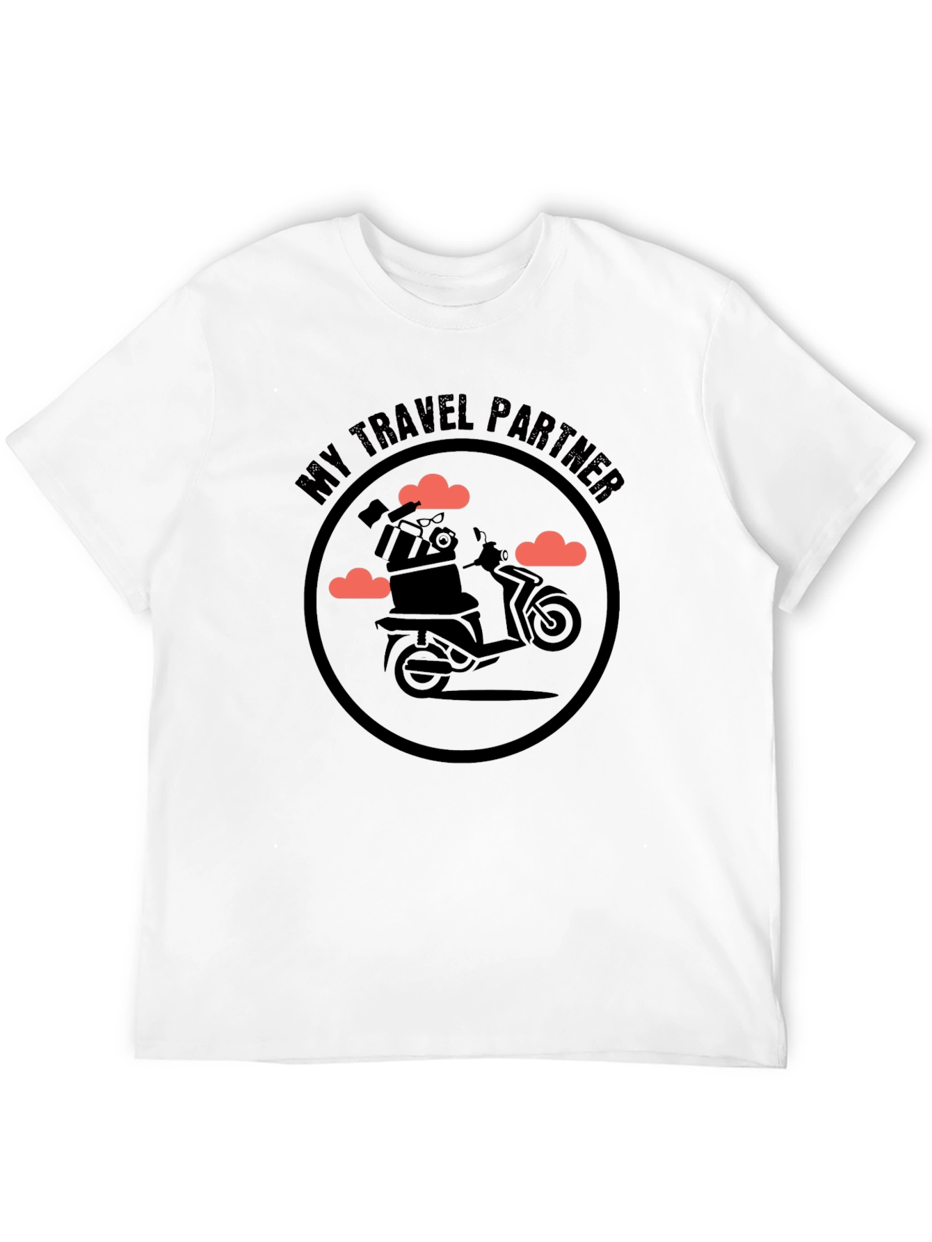 My Travel Partner Graphic Tee - Scooter Design