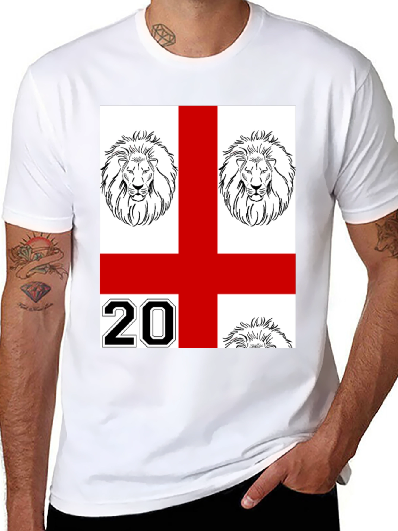 England Lions Graphic T-Shirt - Black