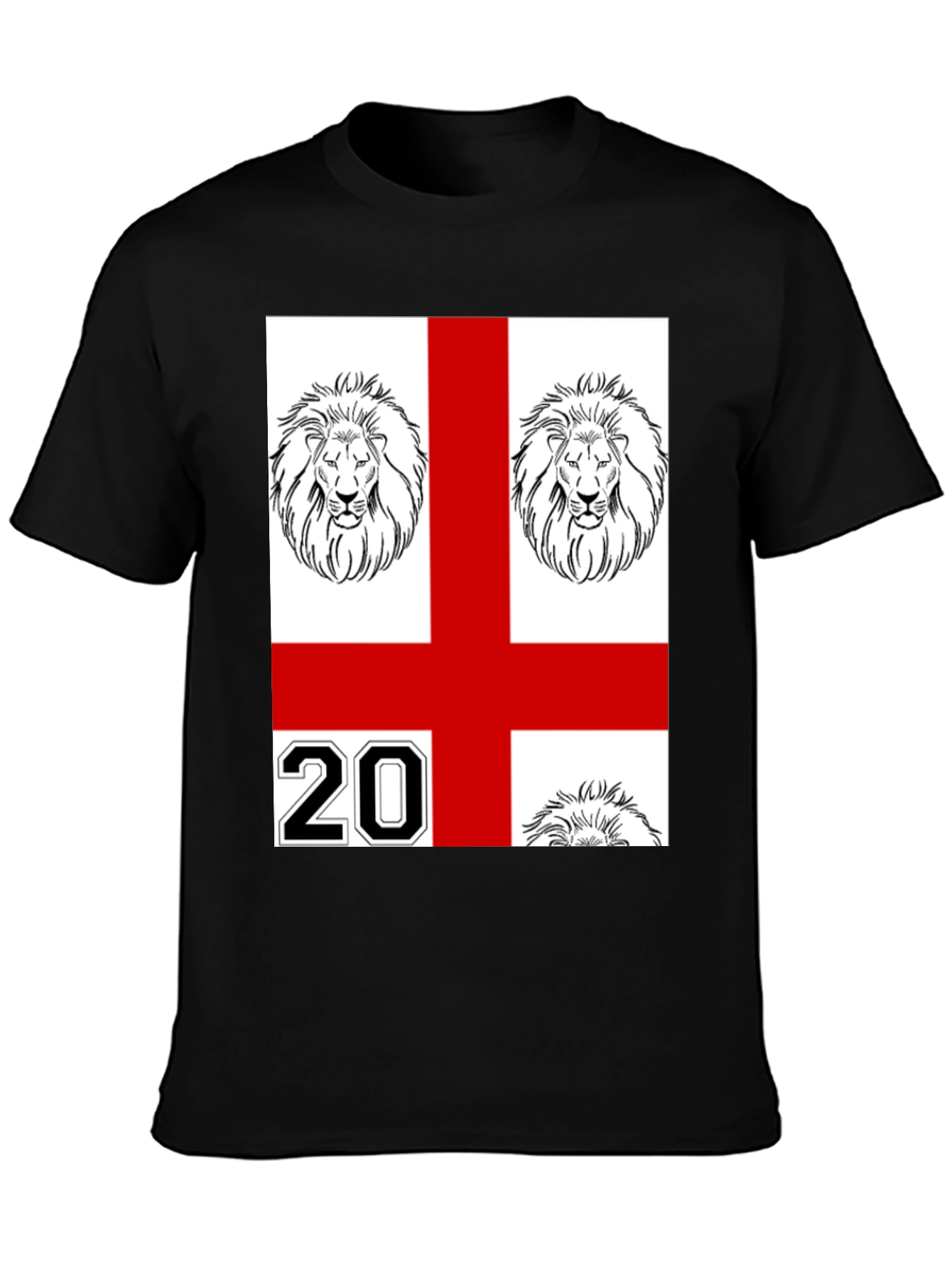 England Lions Graphic T-Shirt - Black