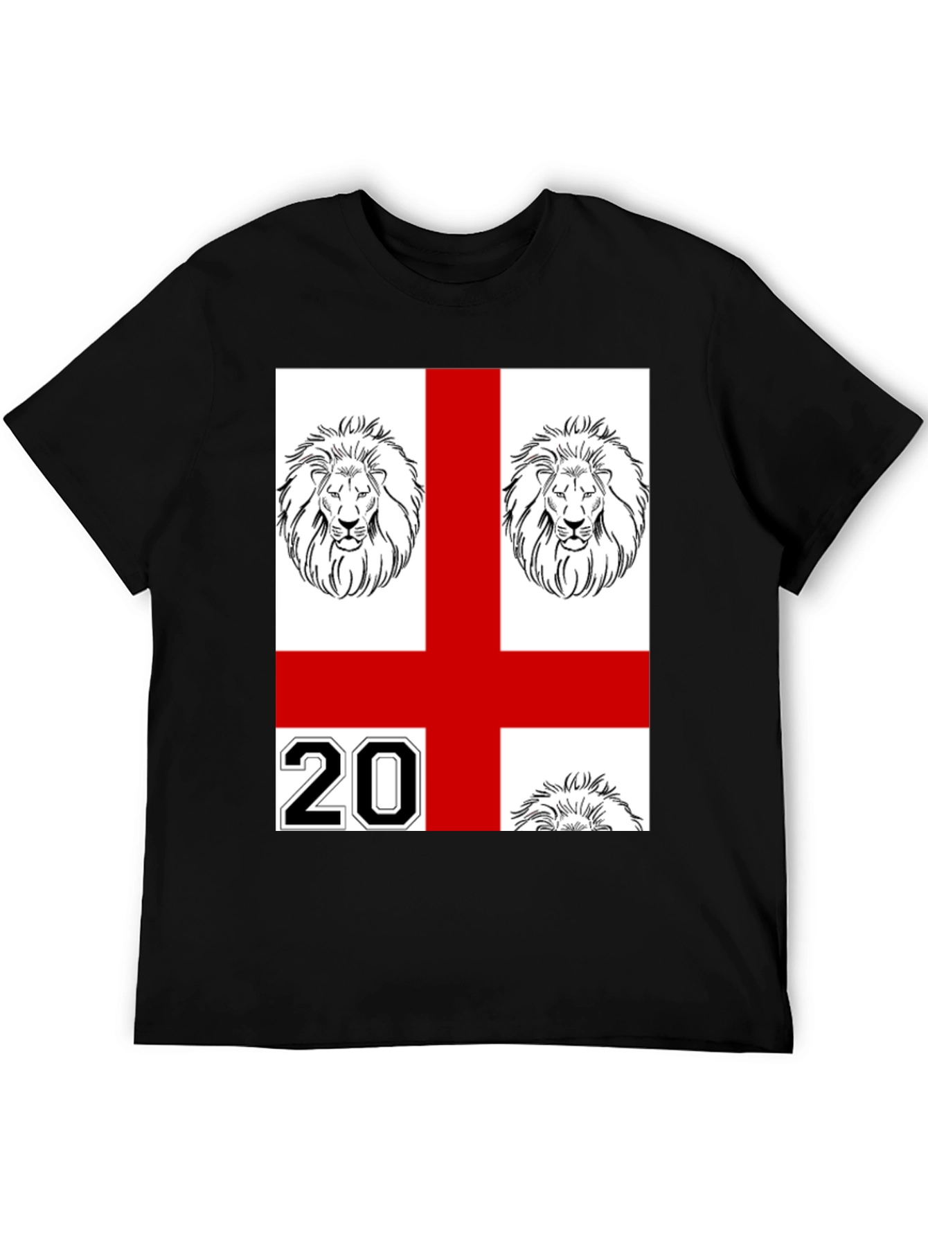 England Lions Graphic T-Shirt - Black