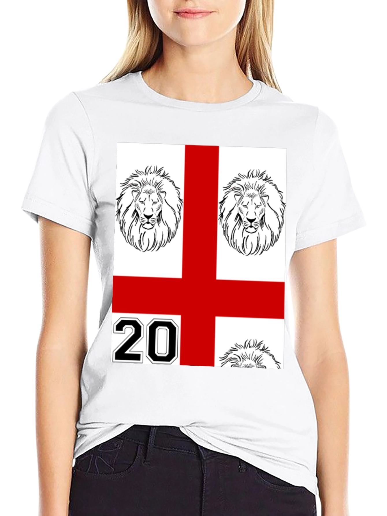 England Lions Graphic T-Shirt - Black