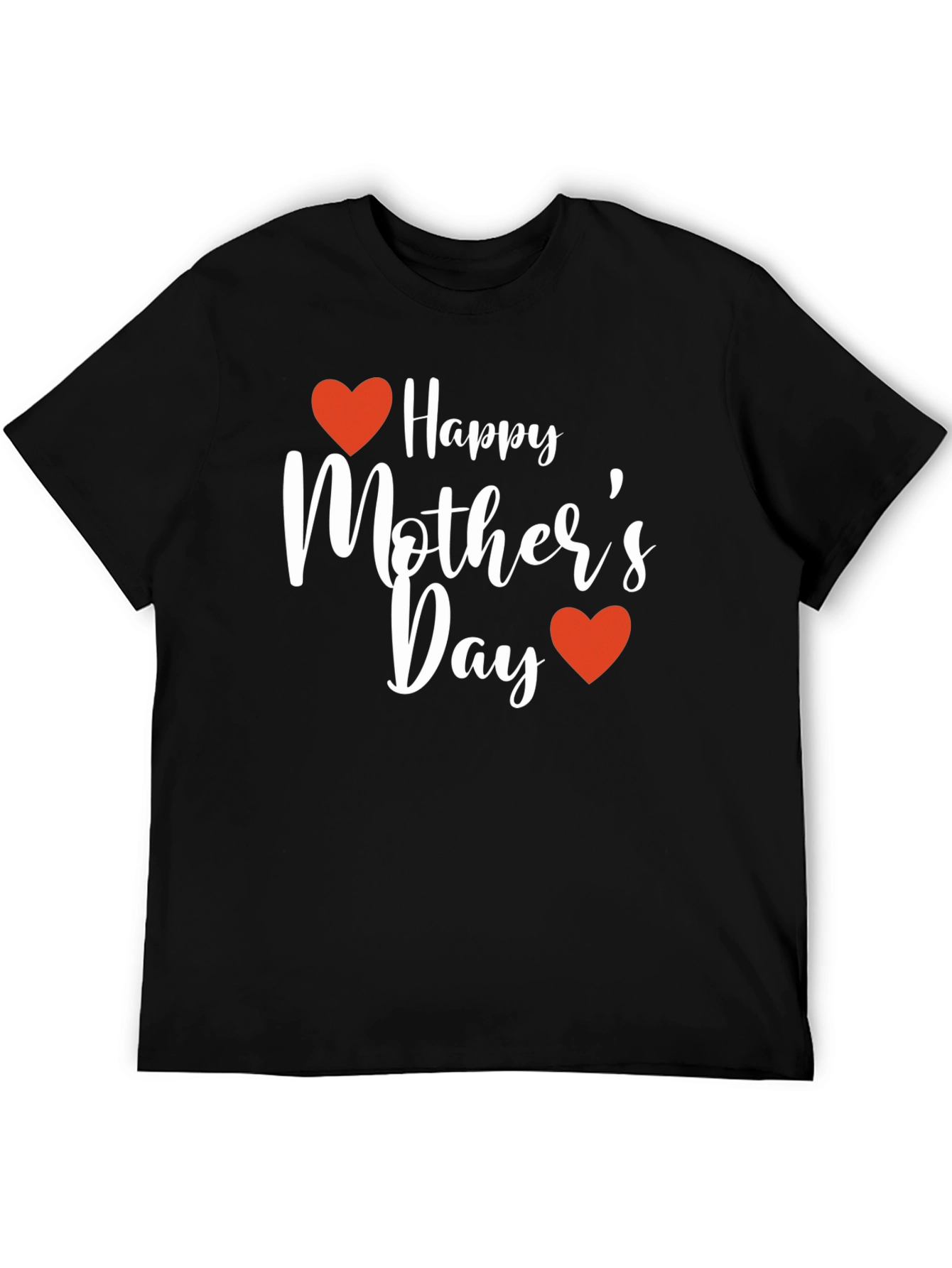 Happy Mothers Day Graphic Tee - Black