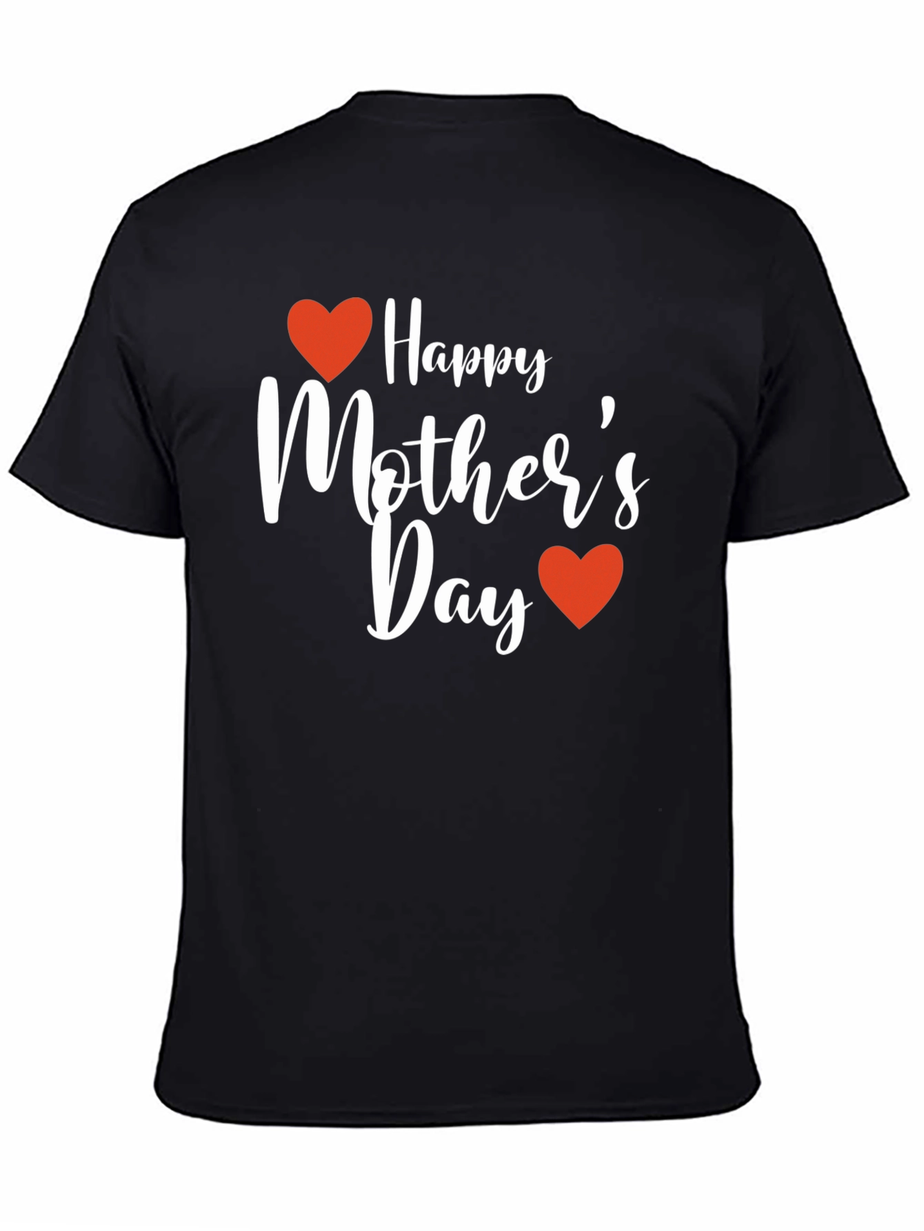 Happy Mothers Day Graphic Tee - Black
