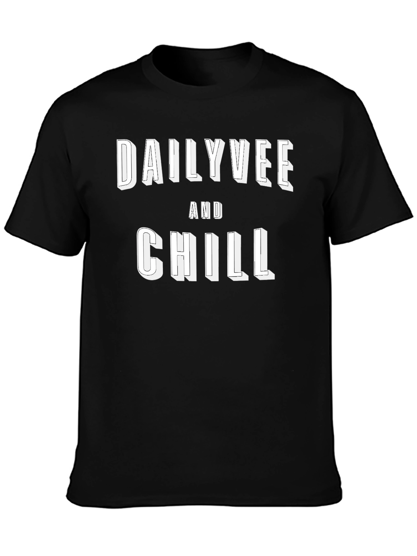 DailyVee and Chill Black Graphic Tee