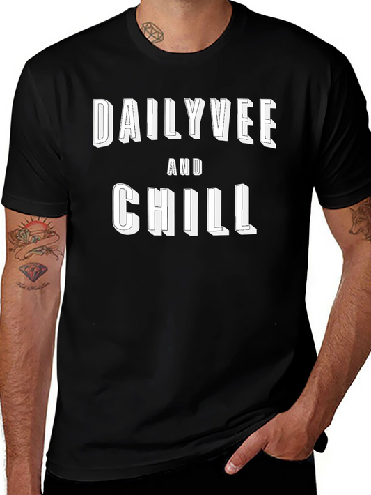 DailyVee and Chill Black Graphic Tee