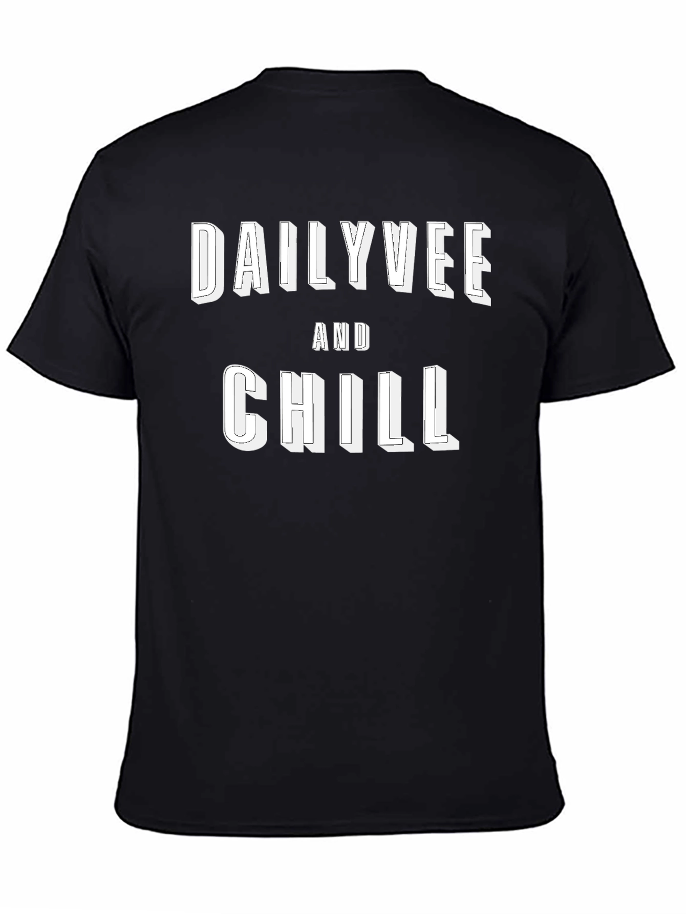 DailyVee and Chill Black Graphic Tee