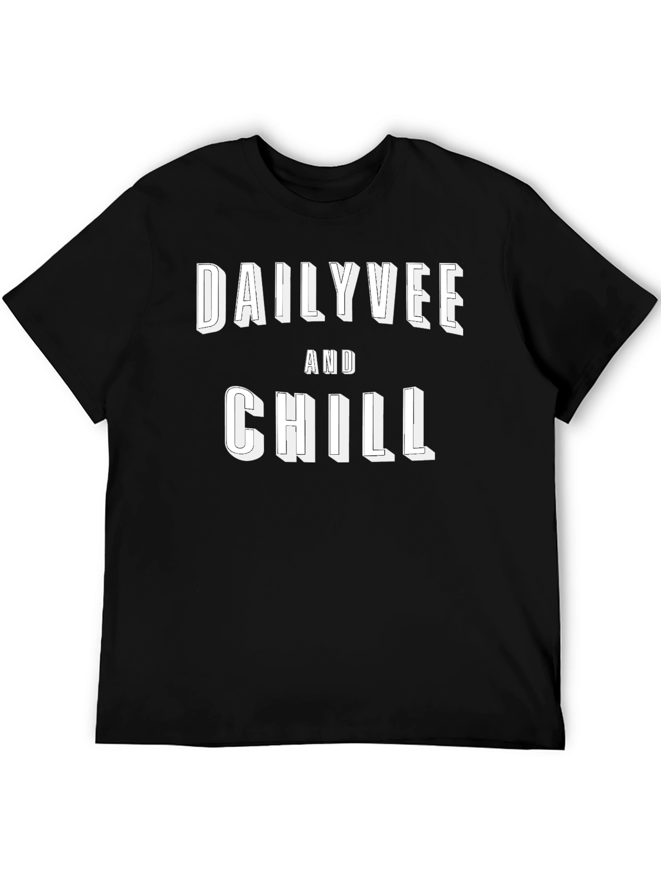 DailyVee and Chill Black Graphic Tee