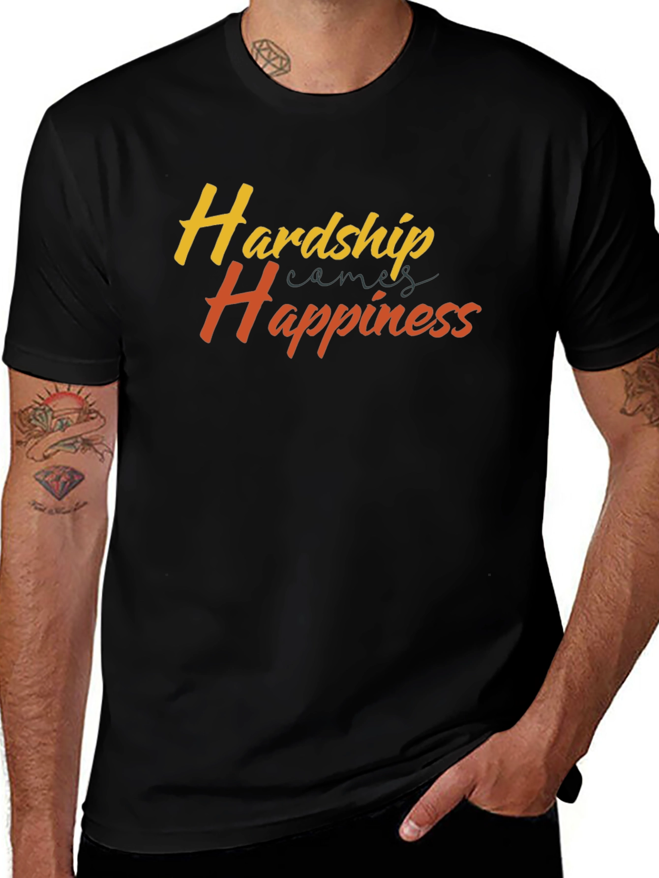 Hardship Happiness Graphic Tee - Comfort Fit