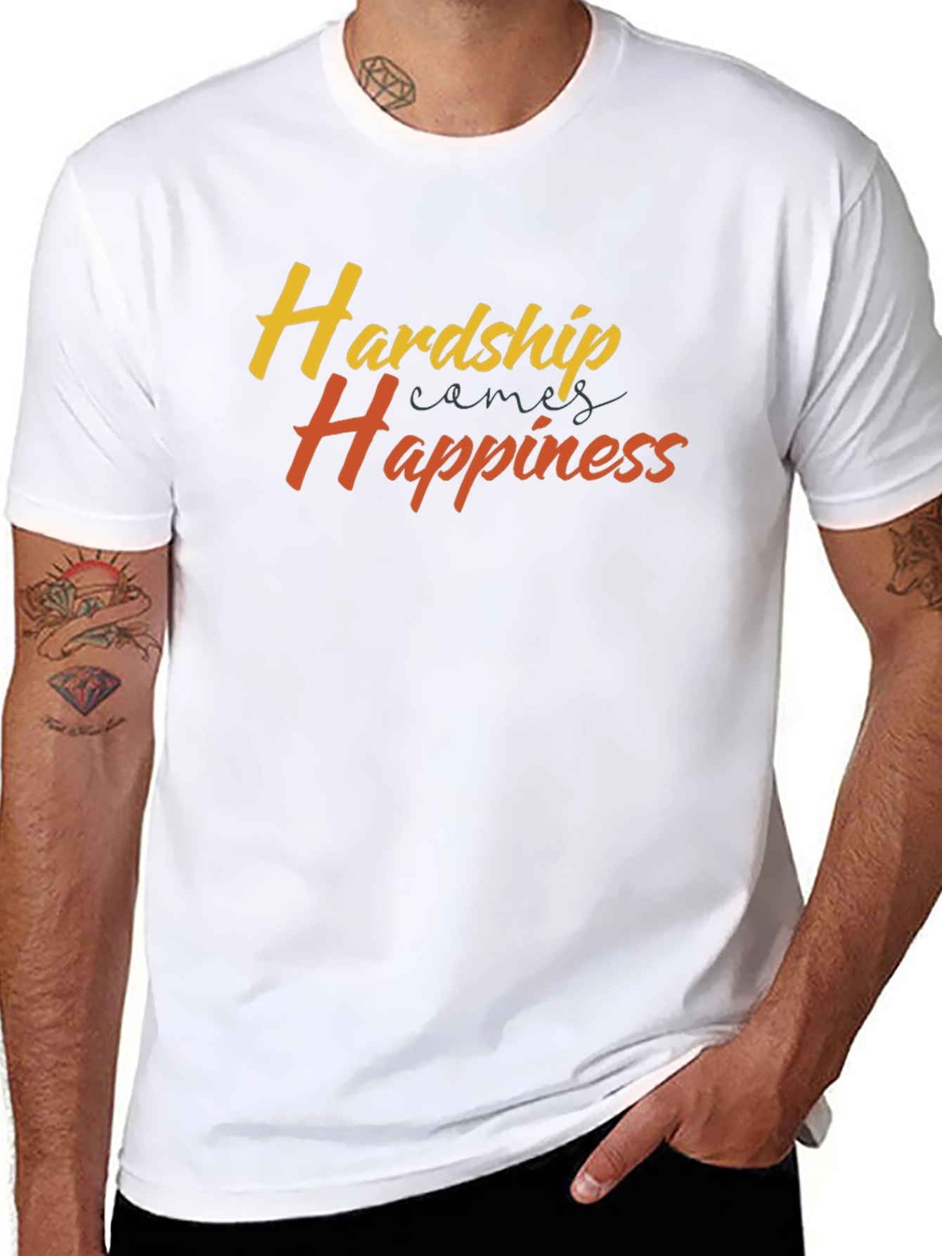 Hardship Happiness Graphic Tee - Comfort Fit