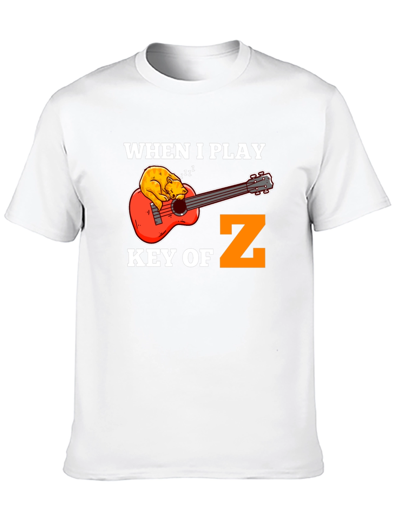 Key of Z Funny Guitar T-Shirt - Musician Gift