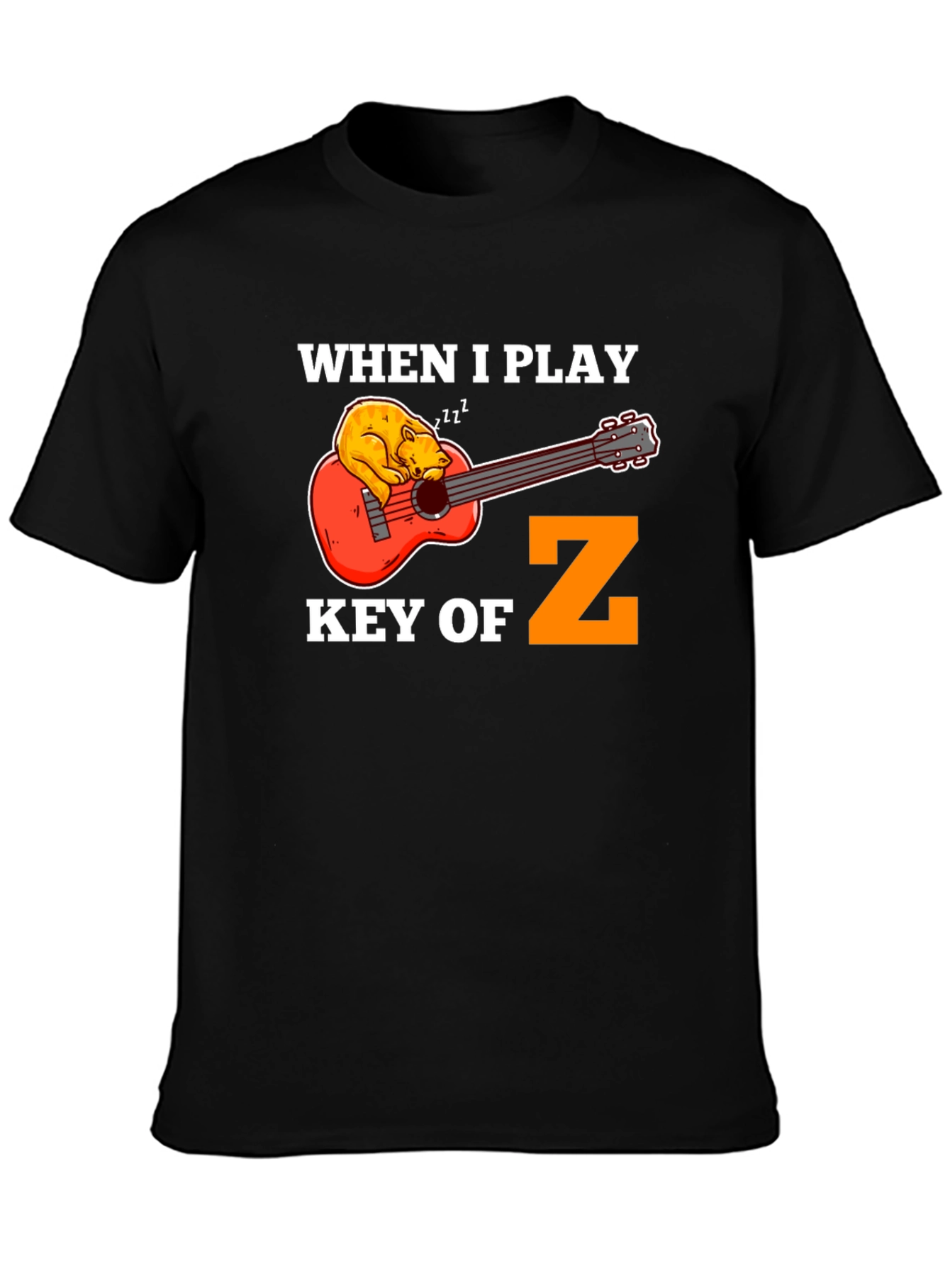 Key of Z Funny Guitar T-Shirt - Musician Gift