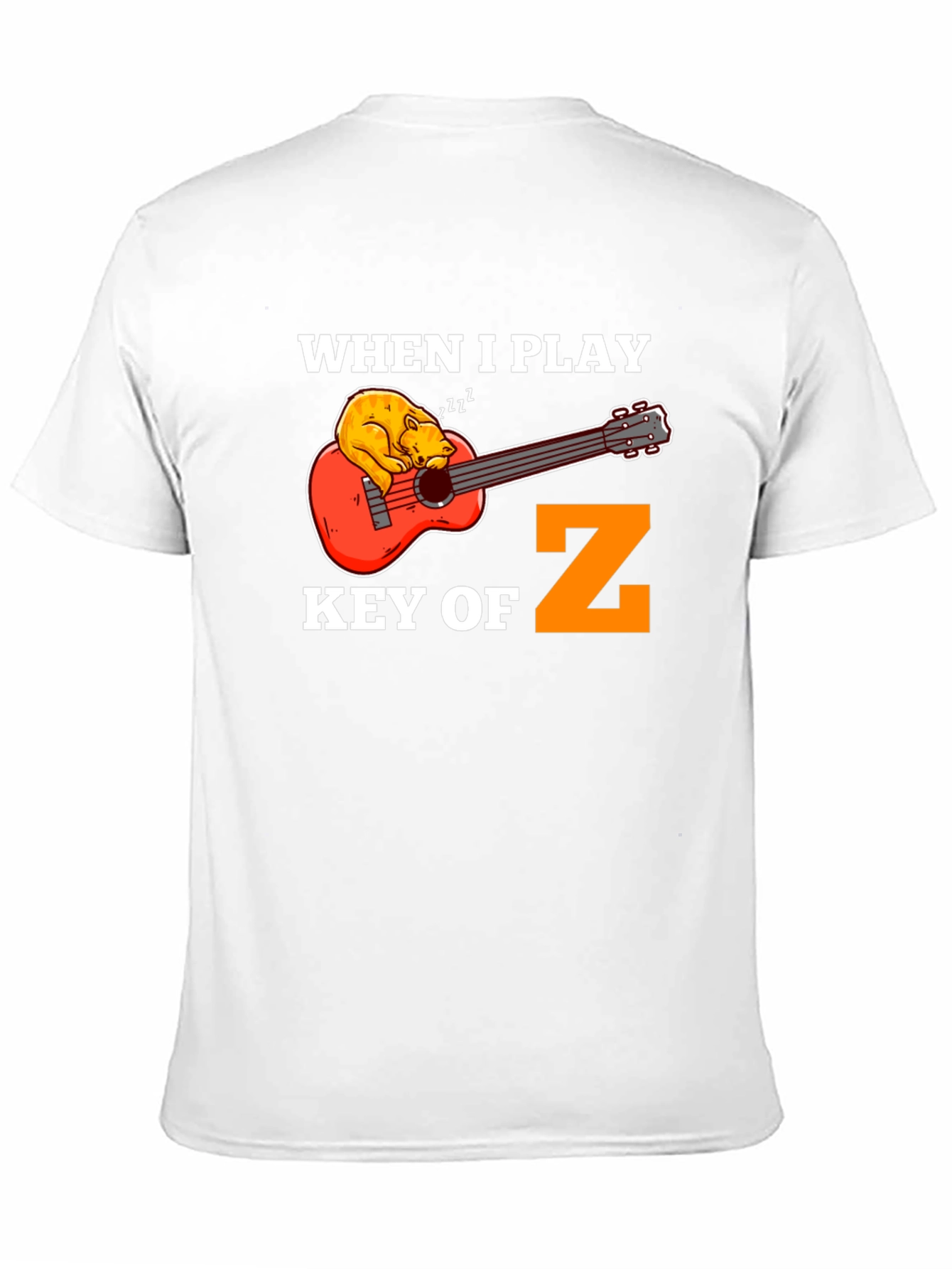 Key of Z Funny Guitar T-Shirt - Musician Gift