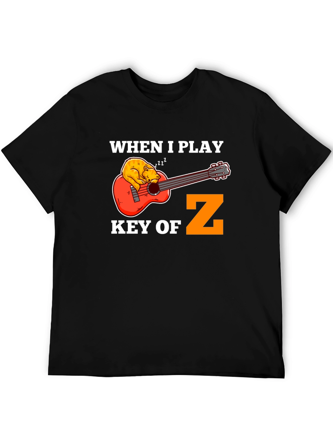 Key of Z Funny Guitar T-Shirt - Musician Gift