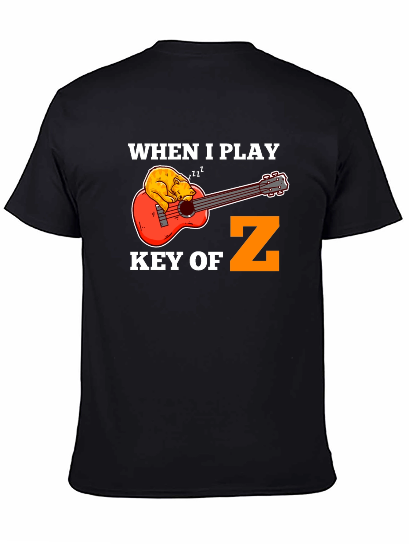 Key of Z Funny Guitar T-Shirt - Musician Gift