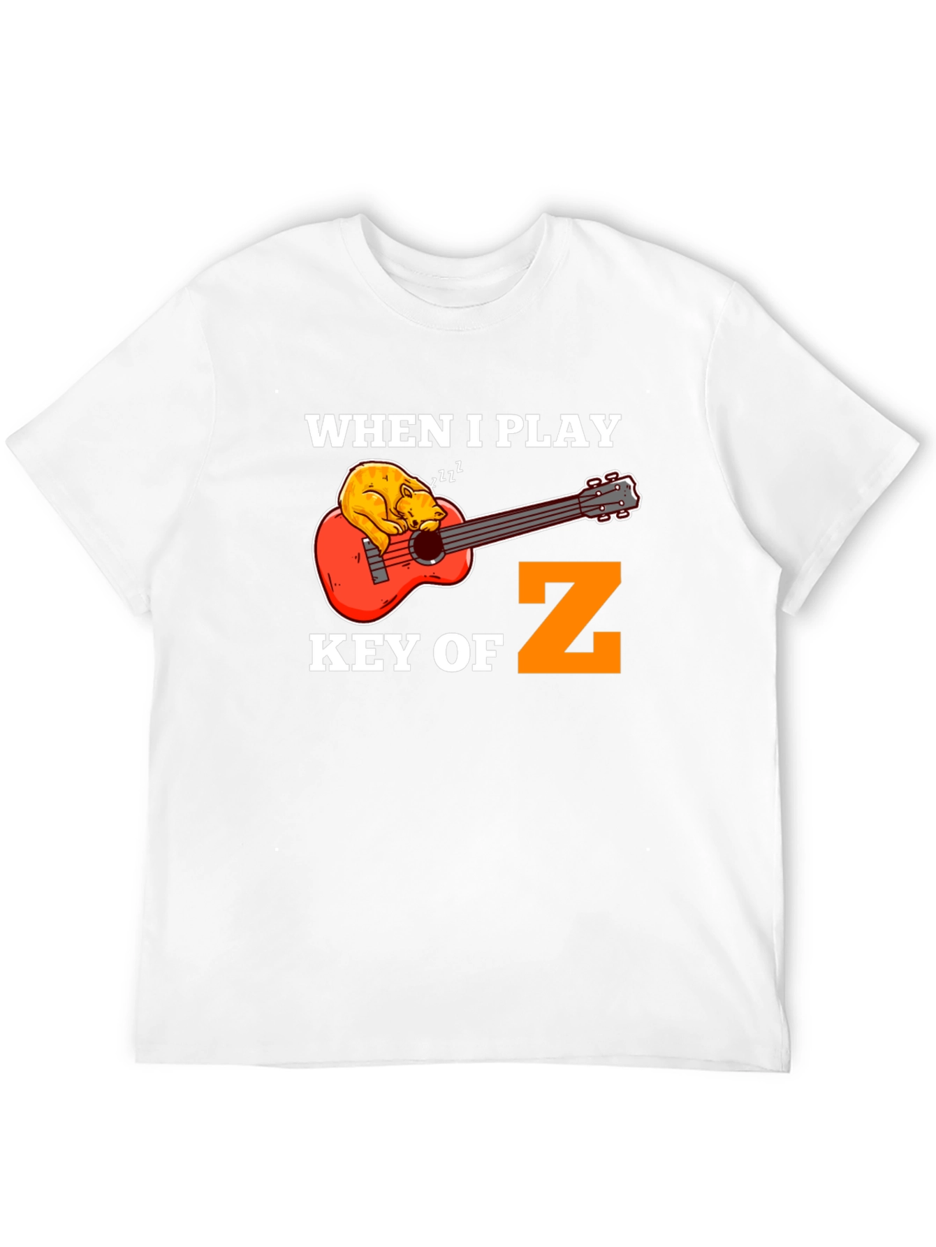 Key of Z Funny Guitar T-Shirt - Musician Gift