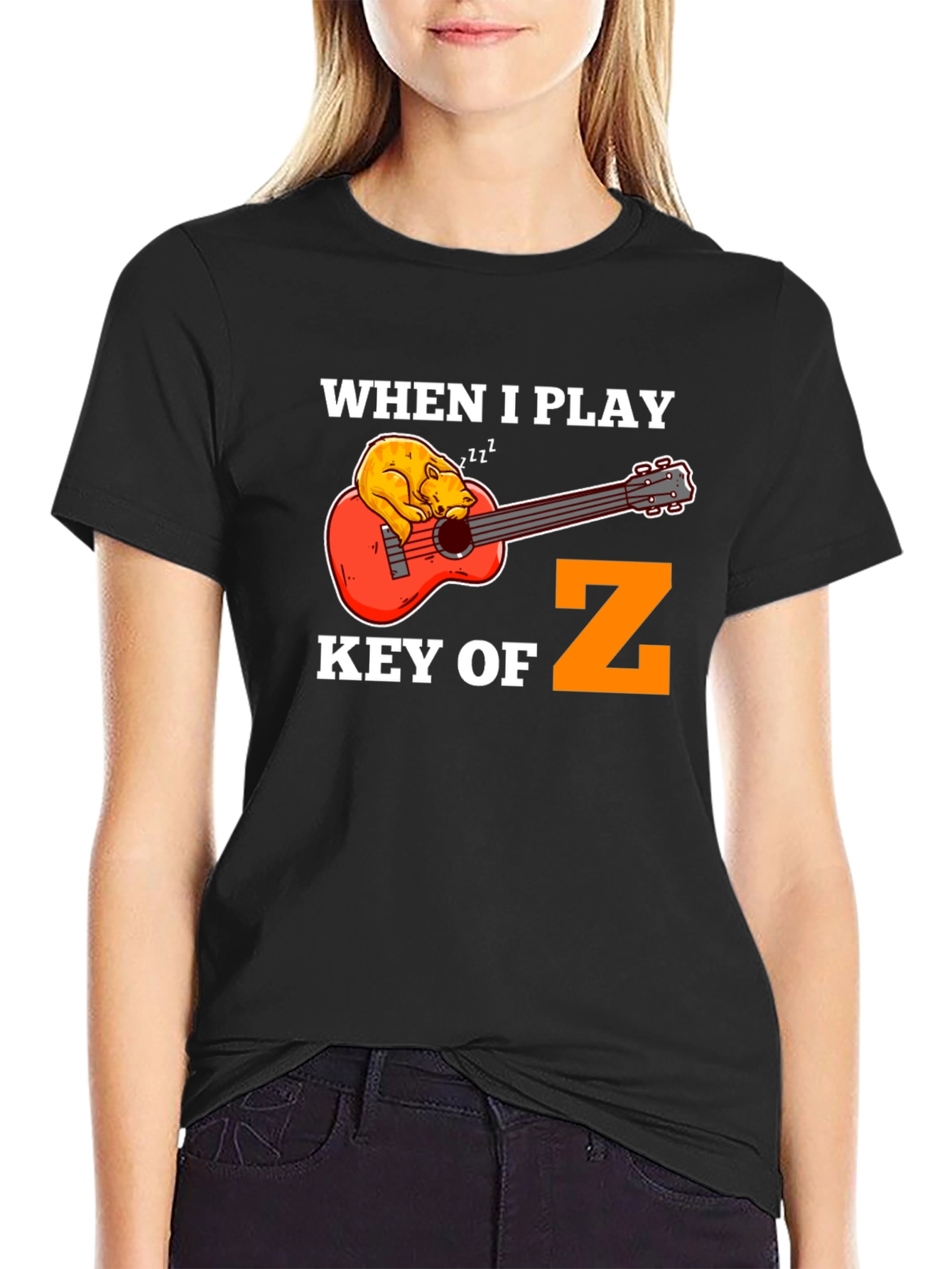 Key of Z Funny Guitar T-Shirt - Musician Gift
