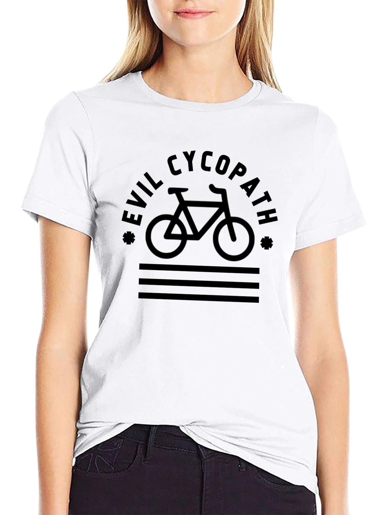 Evil Cycopath Black Graphic T-Shirt