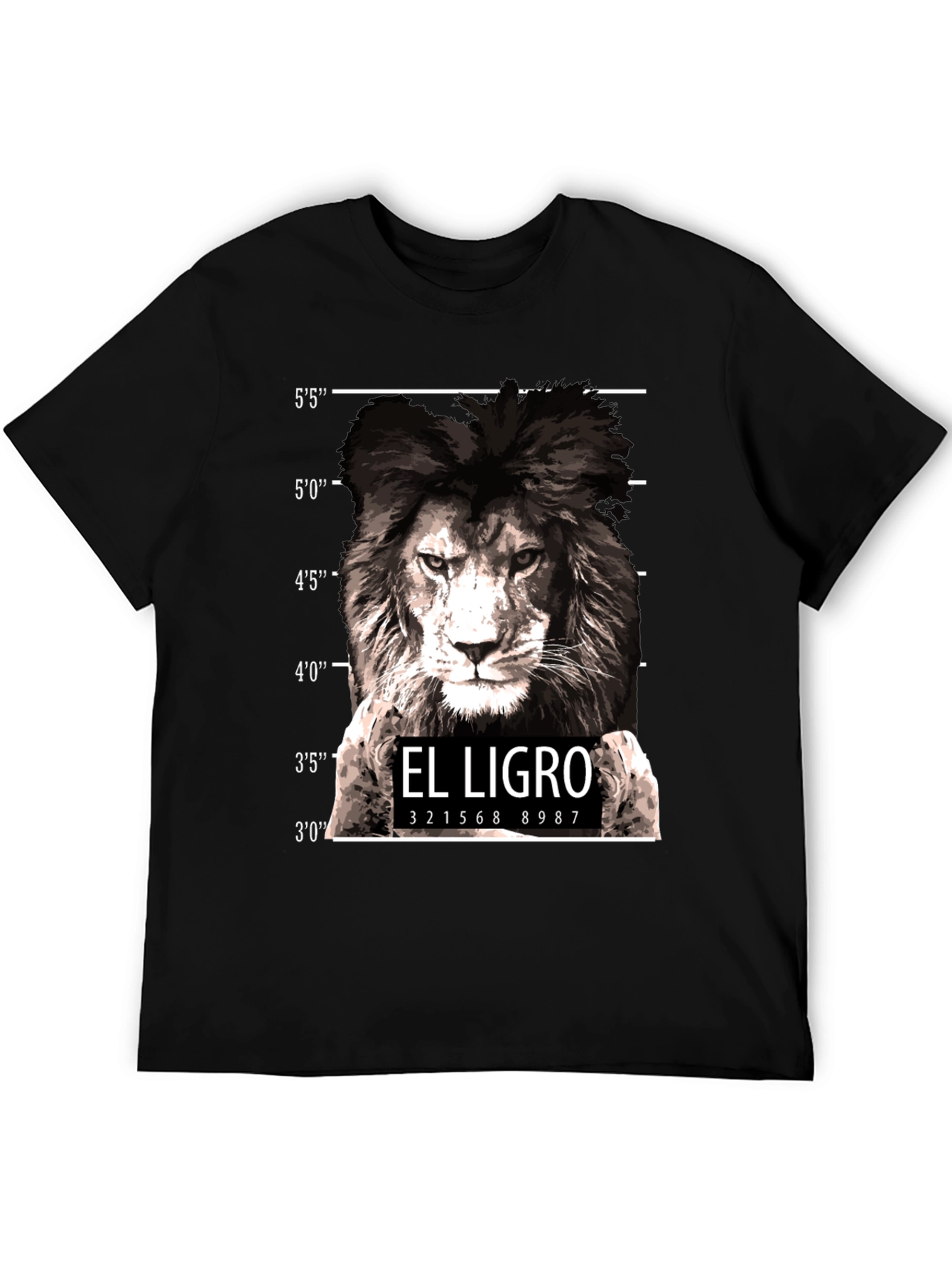 El Ligro Lion Mugshot T-Shirt