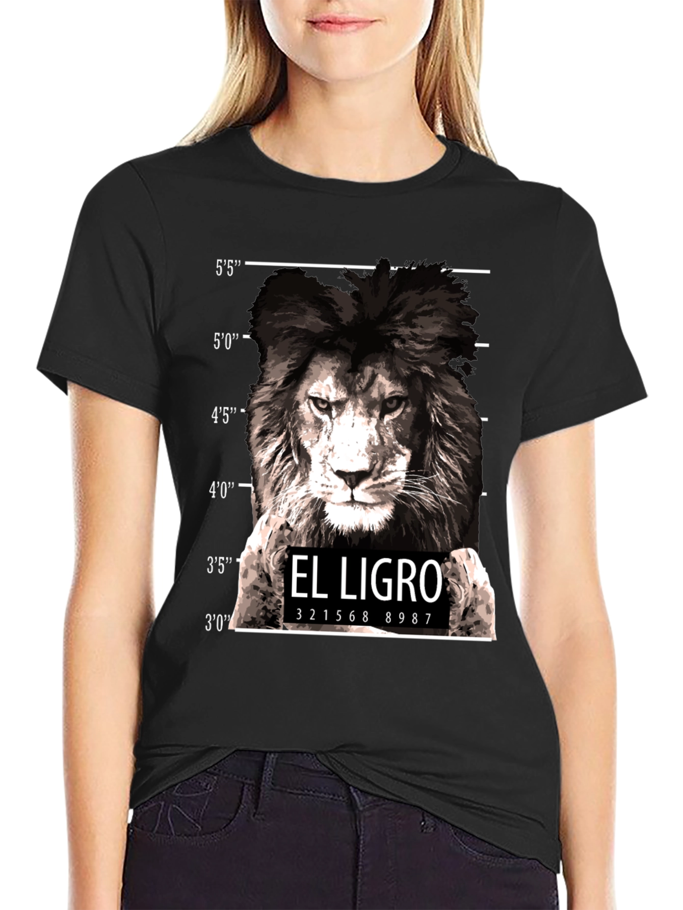 El Ligro Lion Mugshot T-Shirt