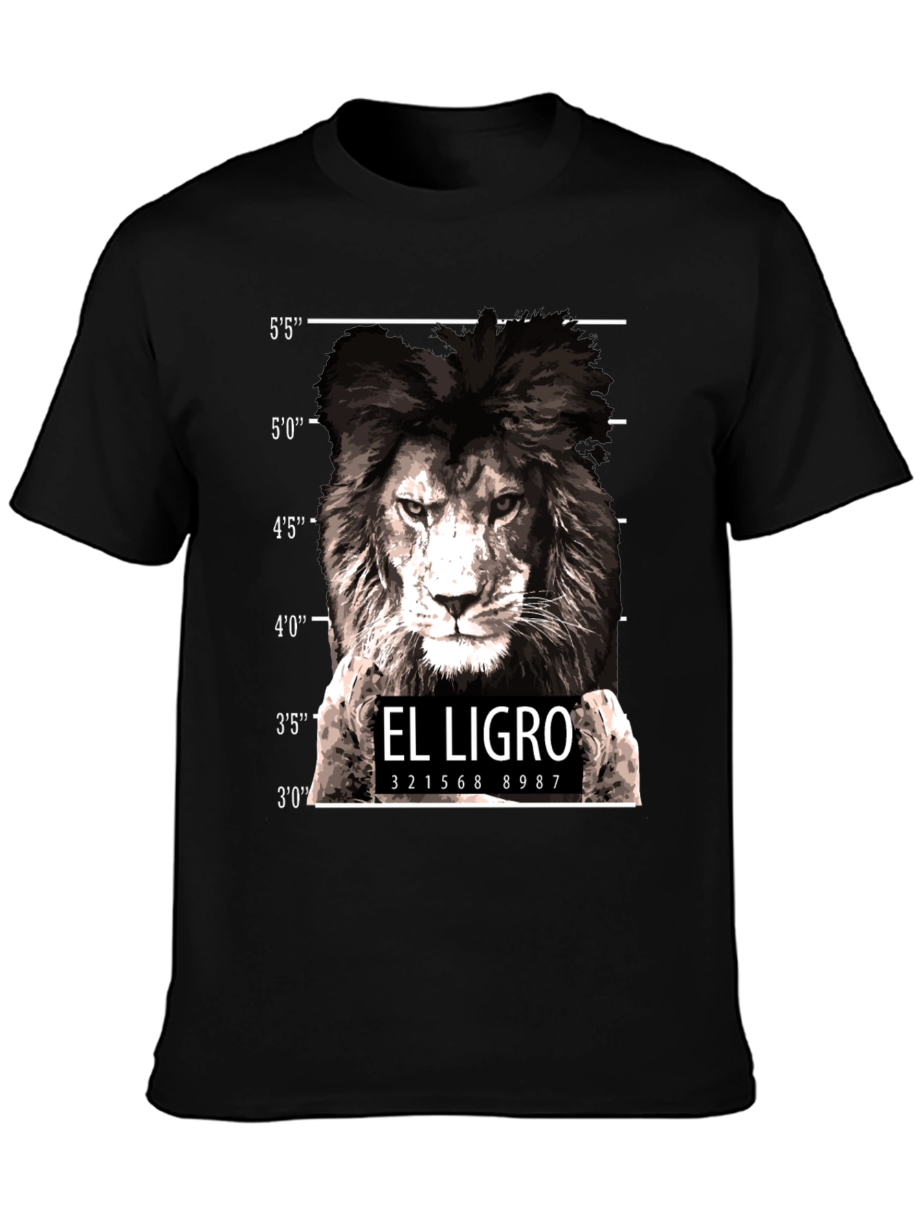 El Ligro Lion Mugshot T-Shirt