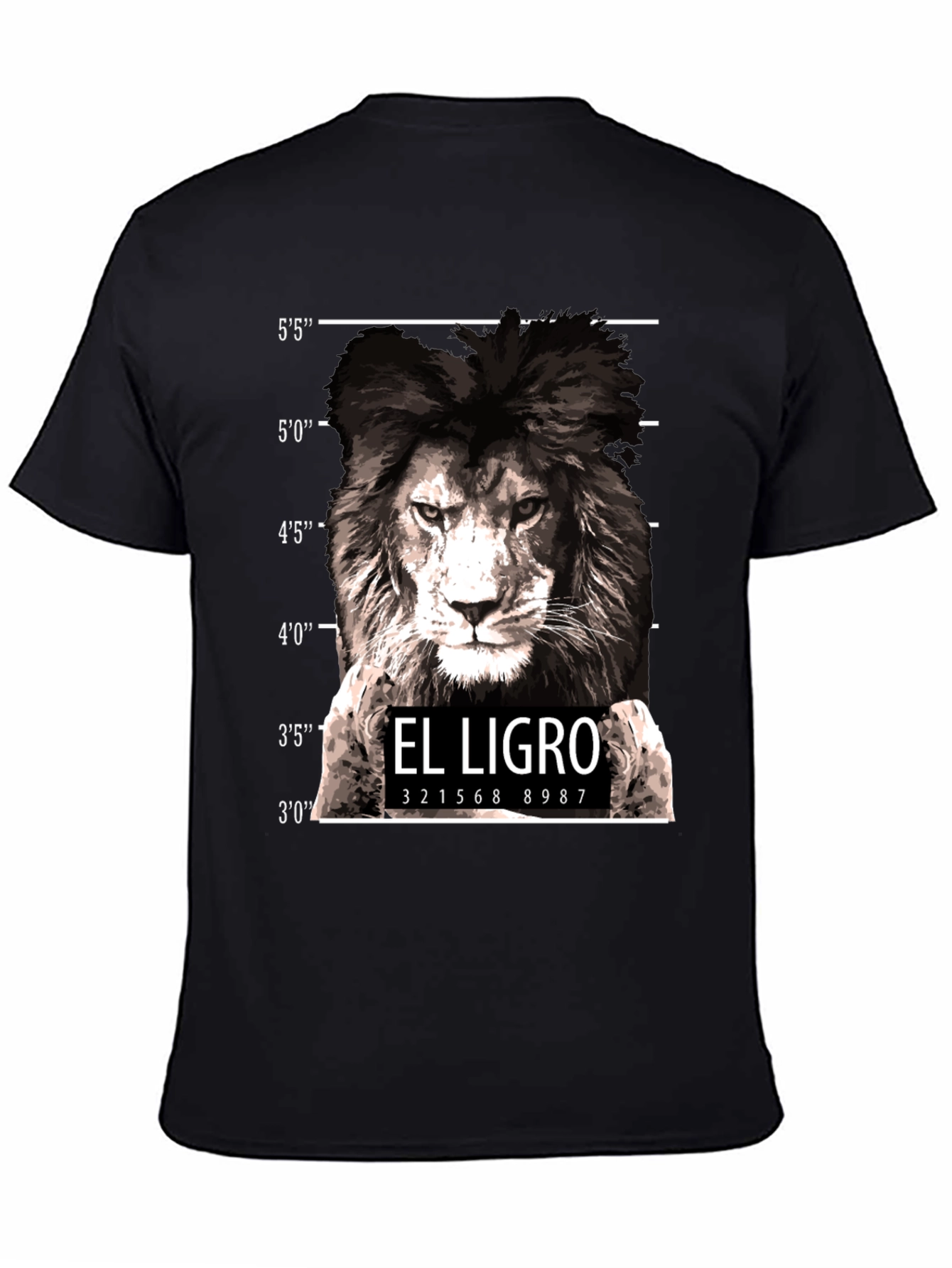 El Ligro Lion Mugshot T-Shirt