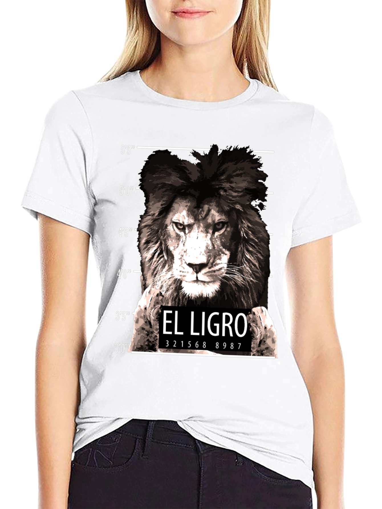 El Ligro Lion Mugshot T-Shirt