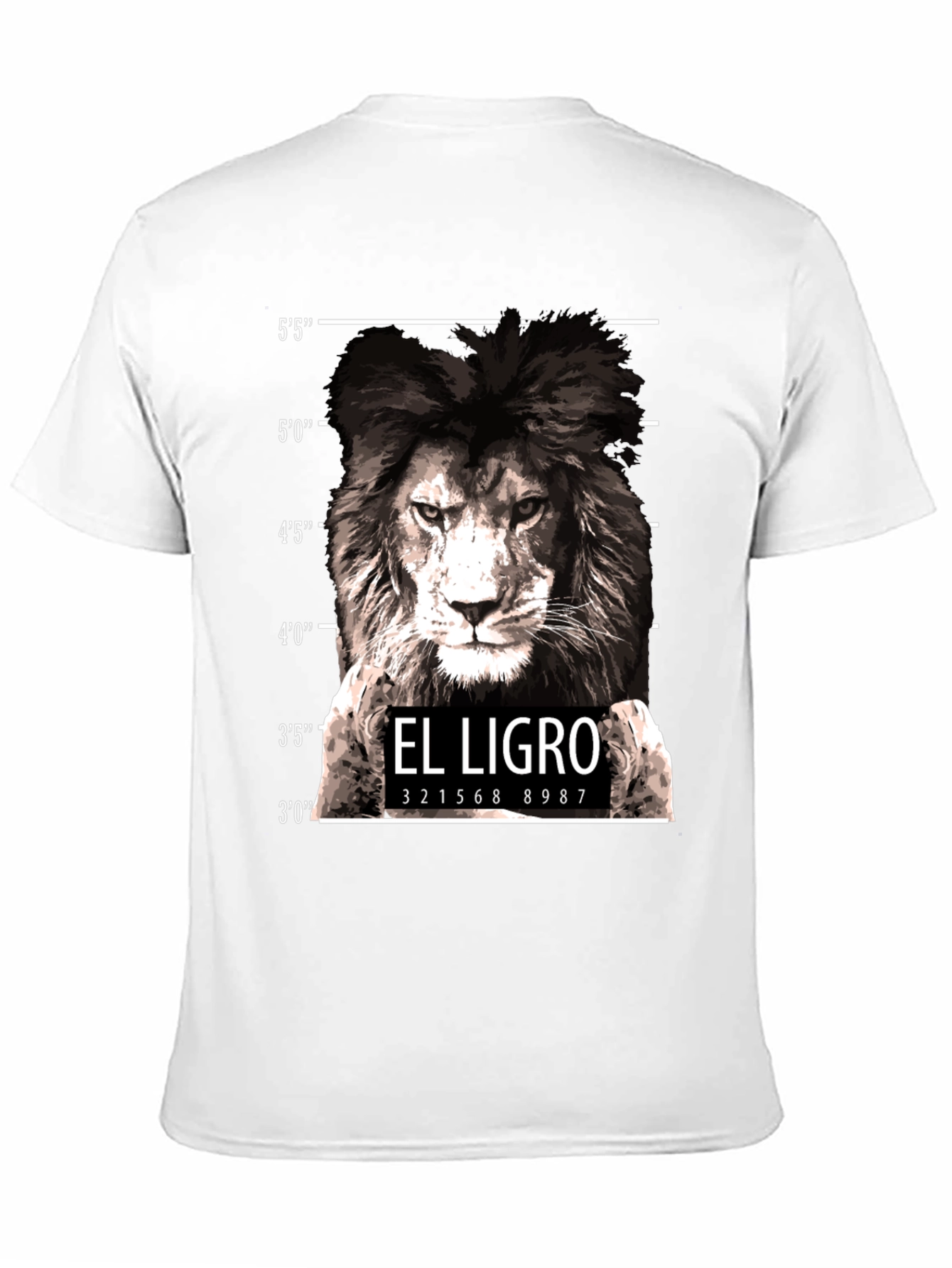 El Ligro Lion Mugshot T-Shirt