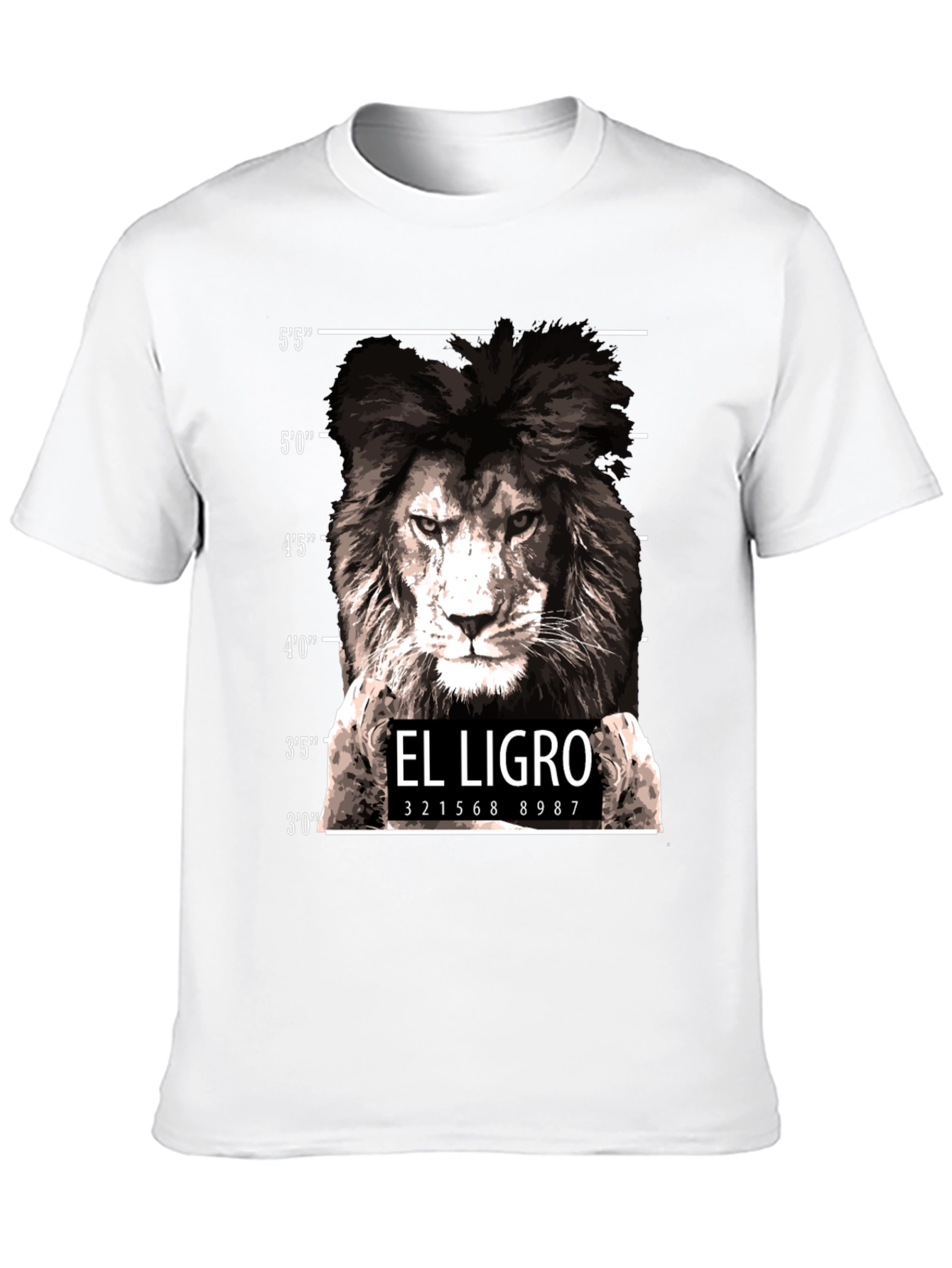 El Ligro Lion Mugshot T-Shirt