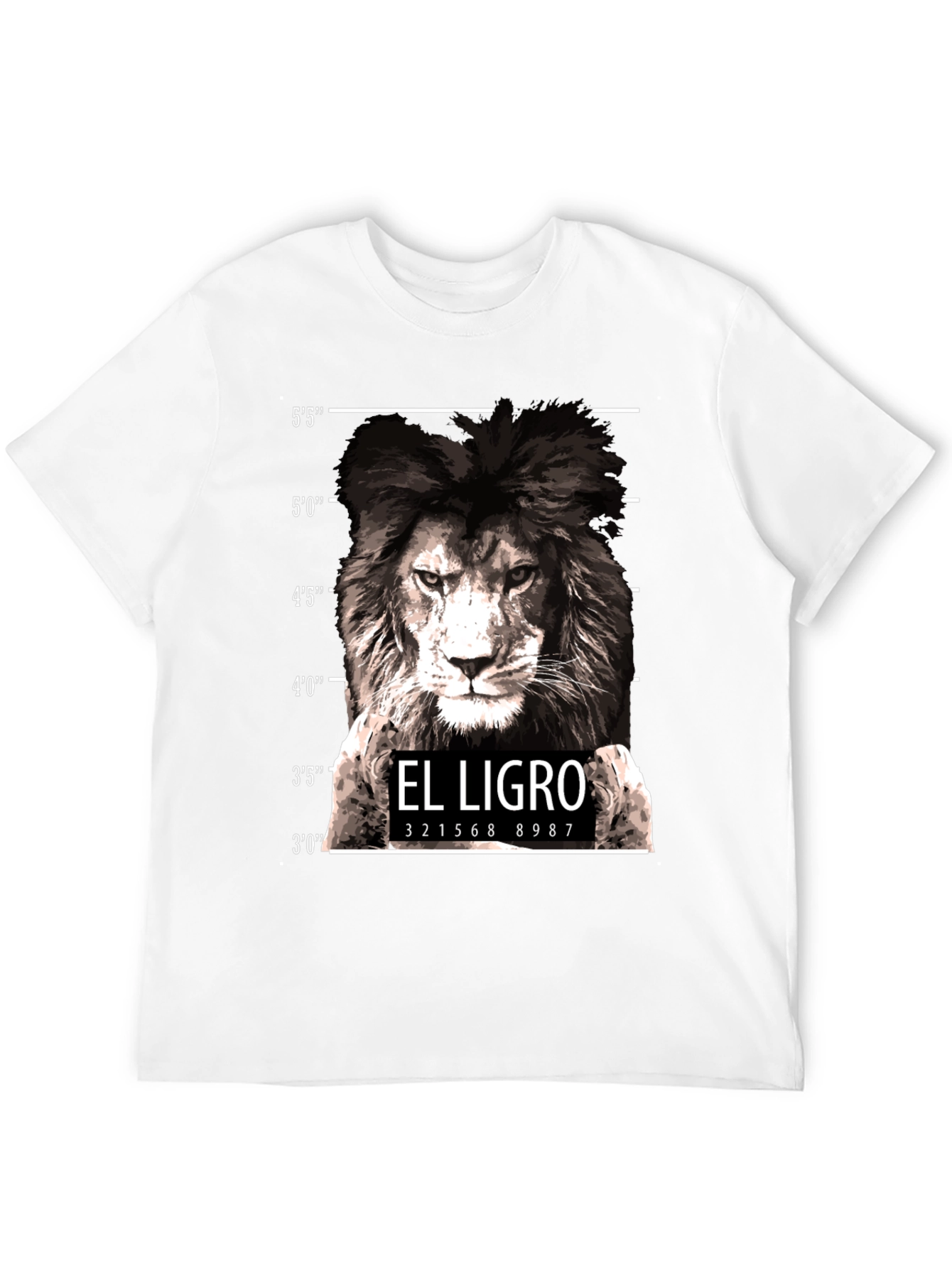 El Ligro Lion Mugshot T-Shirt