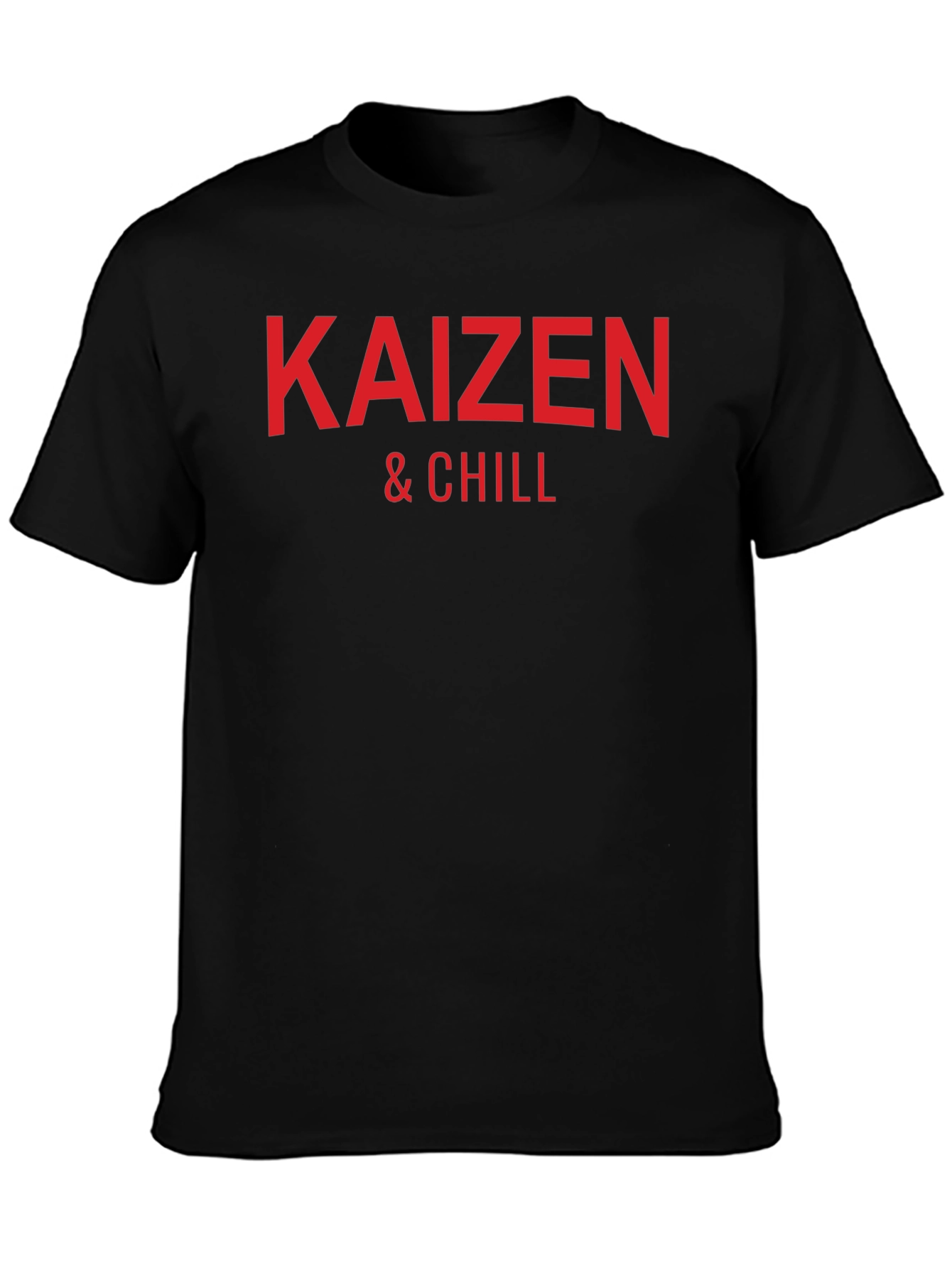 Kaizen & Chill Graphic Tee - Black Cotton T-Shirt