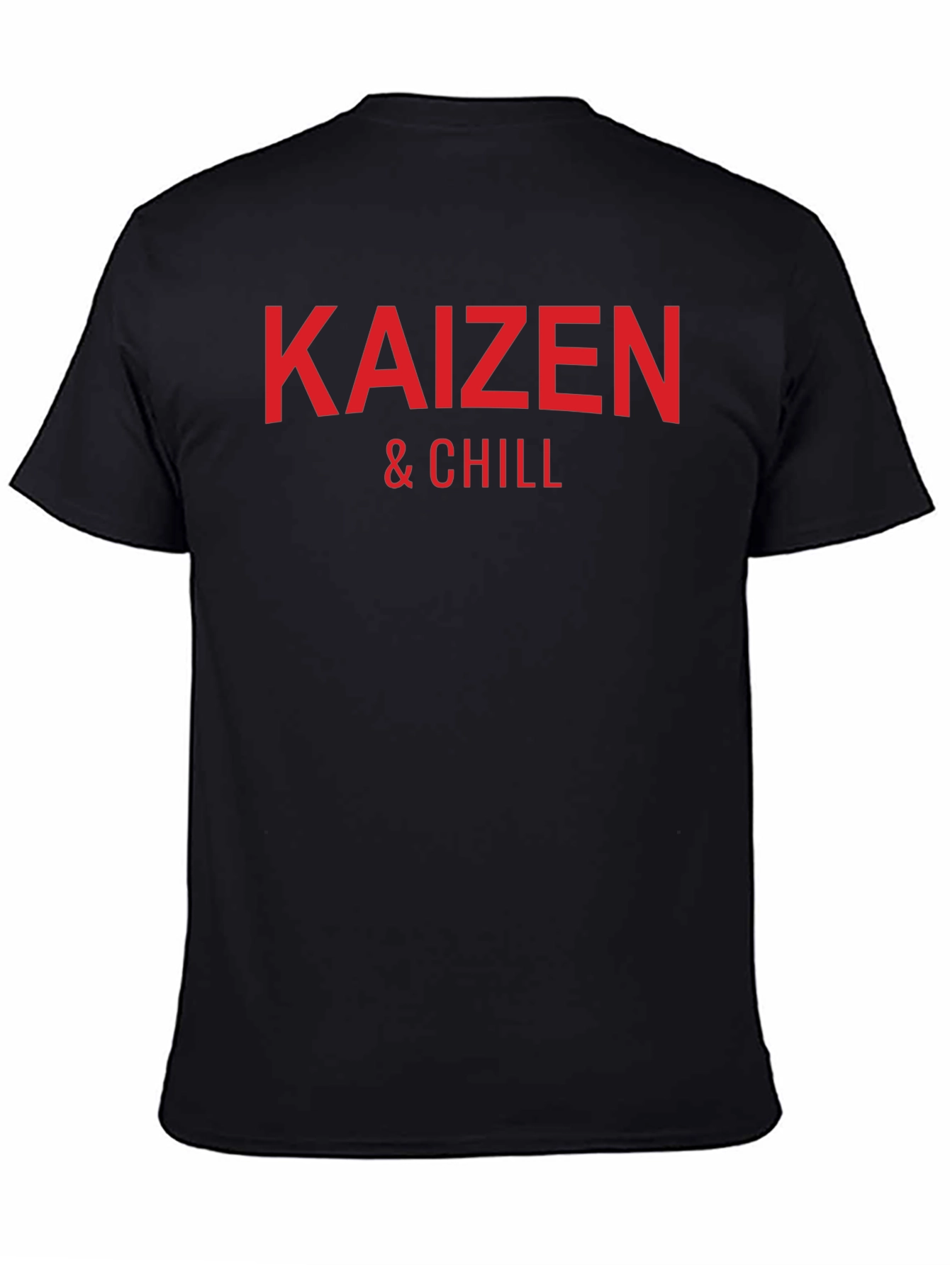 Kaizen & Chill Graphic Tee - Black Cotton T-Shirt