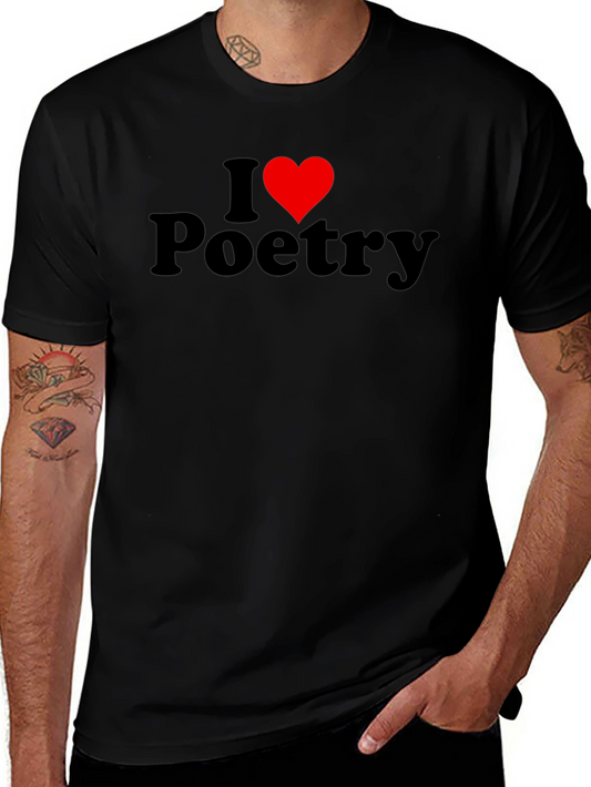 I Heart Poetry T-Shirt - Stylish Design Comfortable Fit