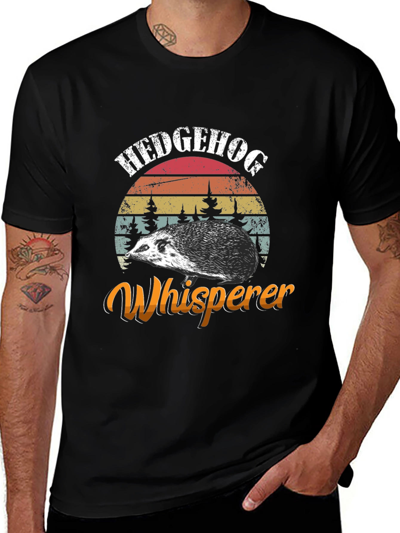 Hedgehog Whisperer Graphic Tee - Novelty Animal Shirt
