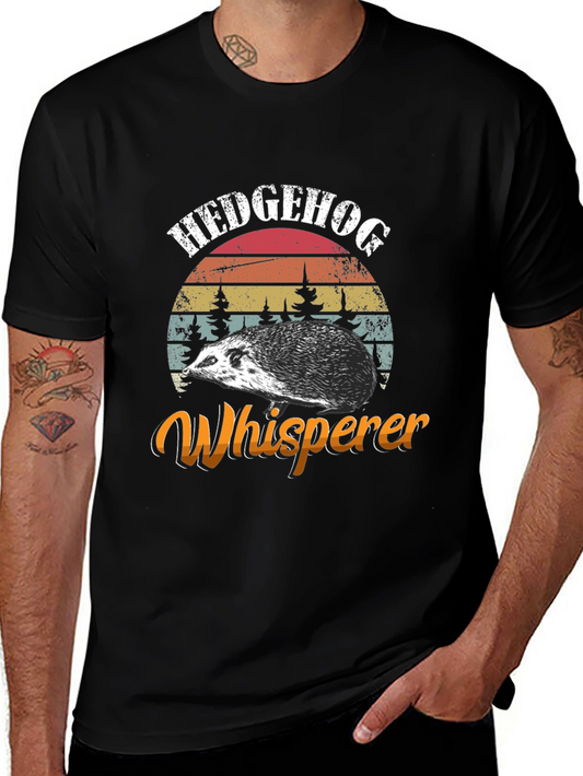 Hedgehog Whisperer Graphic Tee - Novelty Animal Shirt