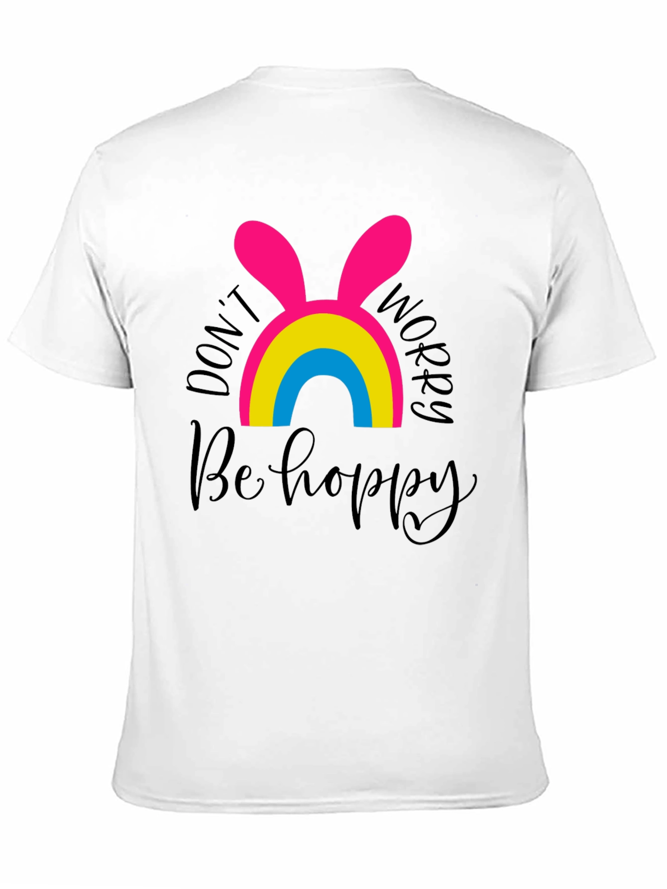 Dont Worry Be Hoppy Easter Pansexual Pride T-Shirt