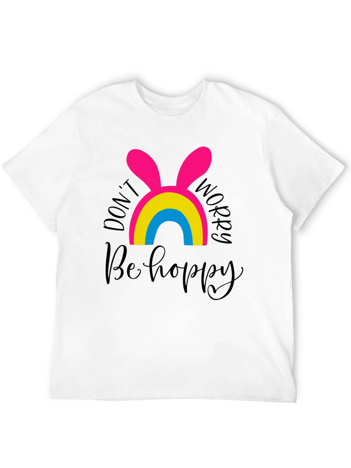 Dont Worry Be Hoppy Easter Pansexual Pride T-Shirt