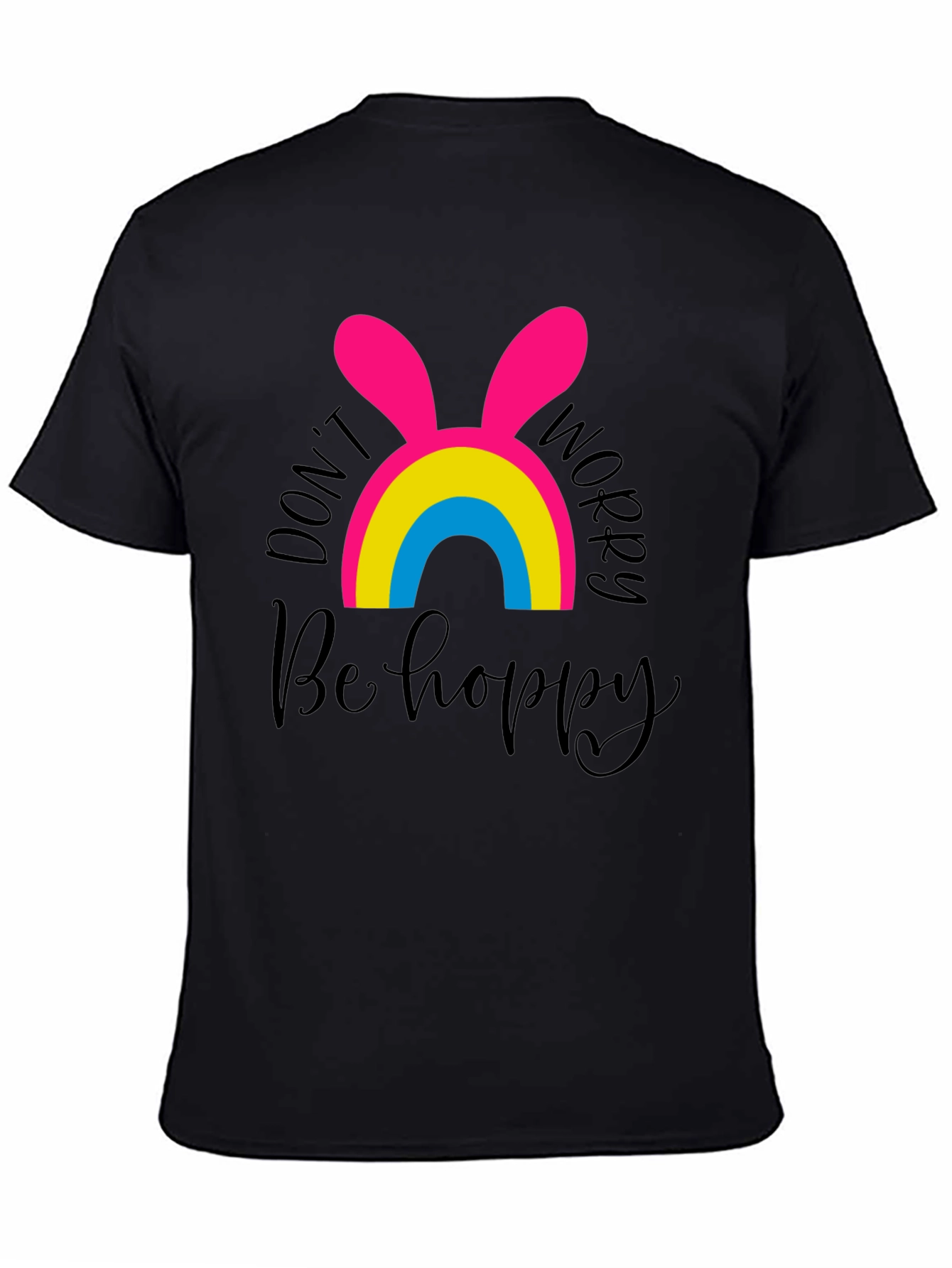 Dont Worry Be Hoppy Easter Pansexual Pride T-Shirt