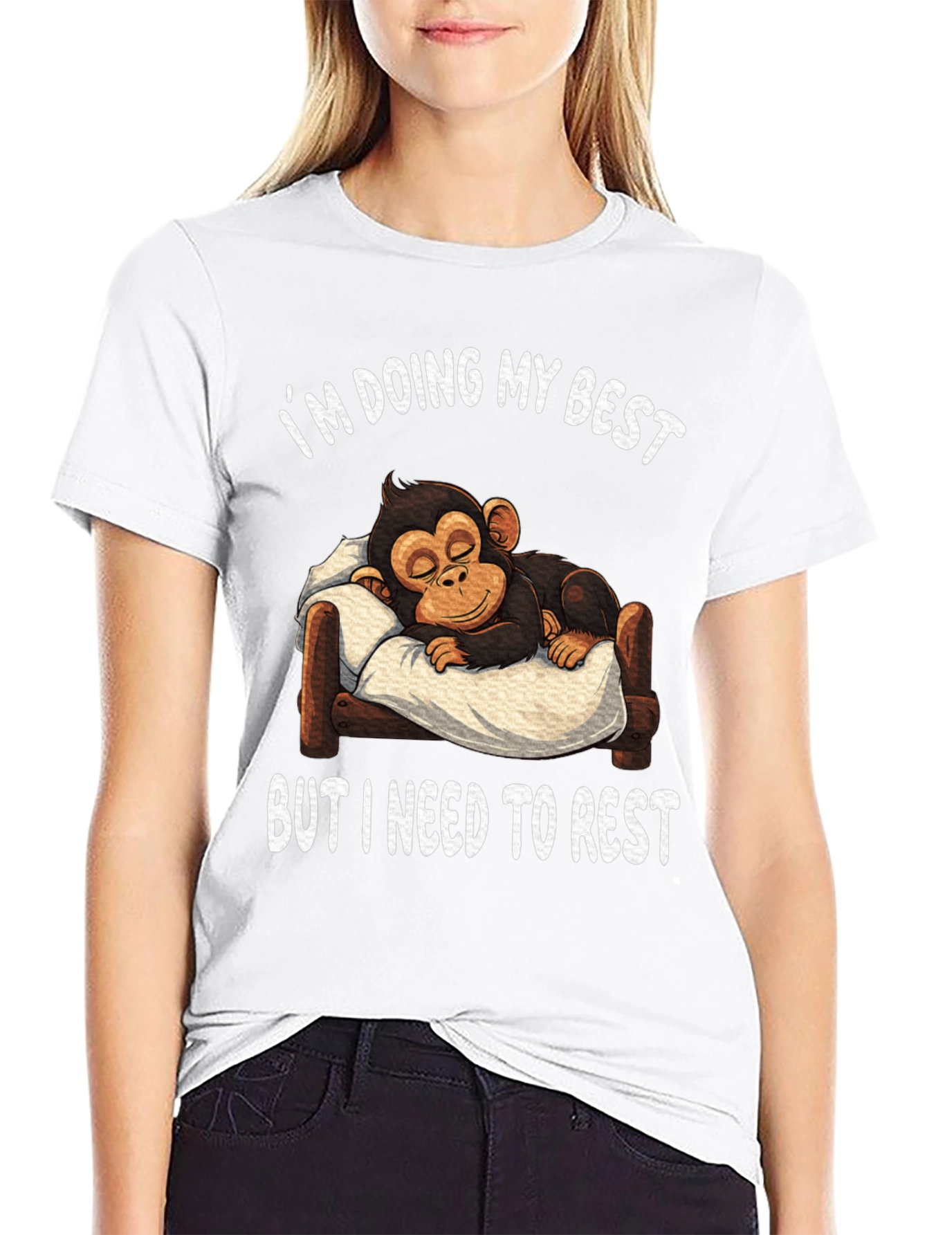 Im Doing My Best Monkey Rest T-Shirt