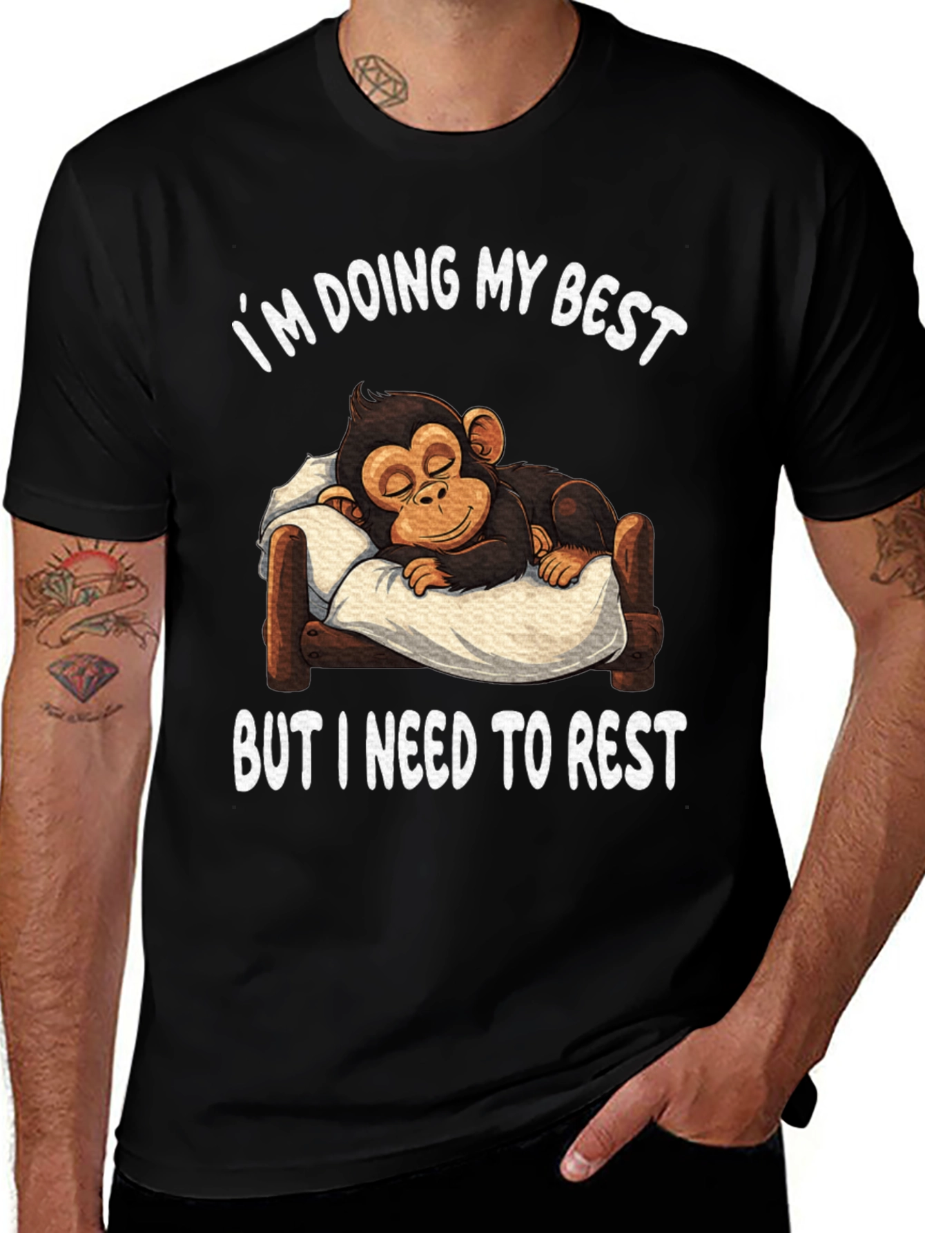 Im Doing My Best Monkey Rest T-Shirt