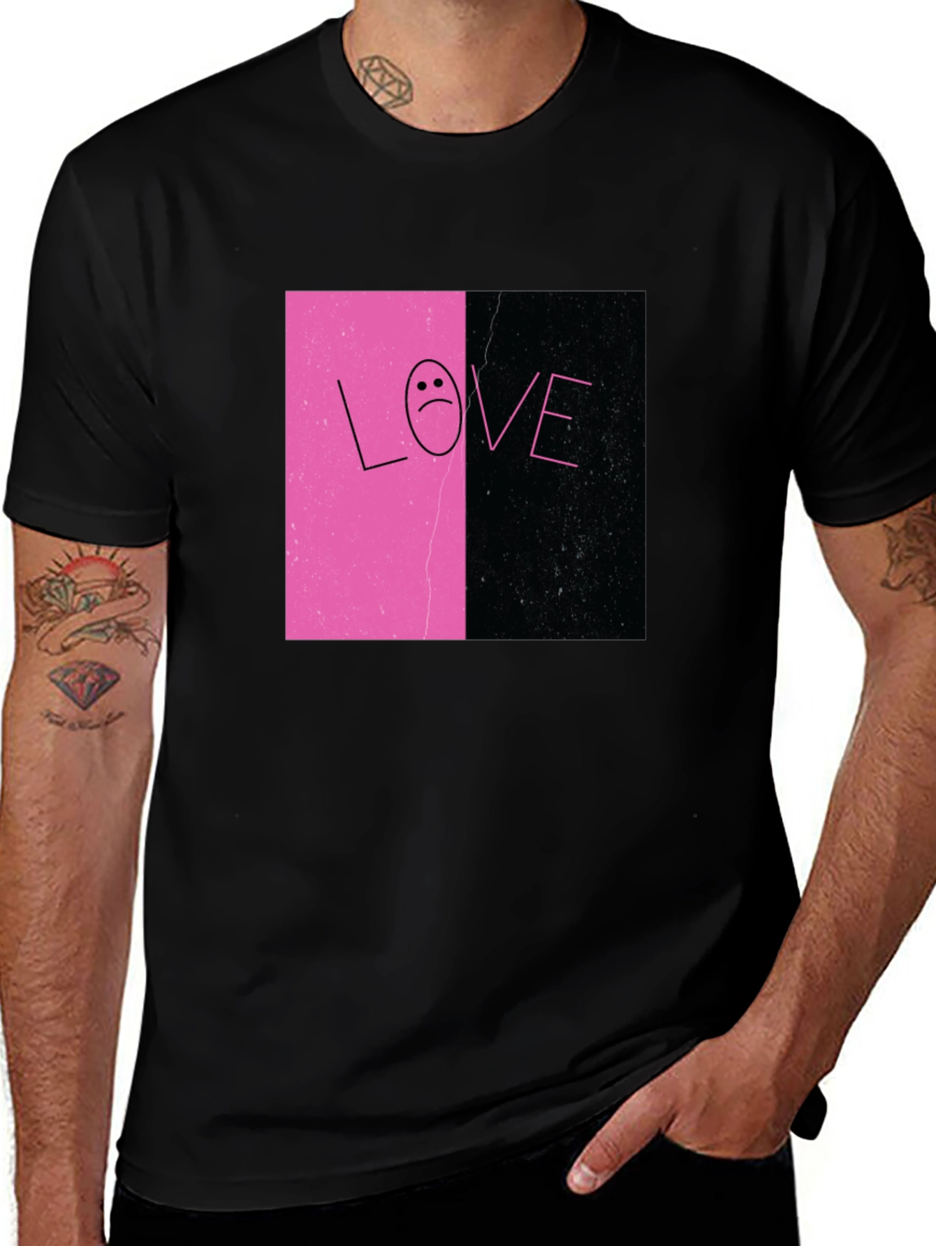 Lil Peep Inspired Love Tee - Black