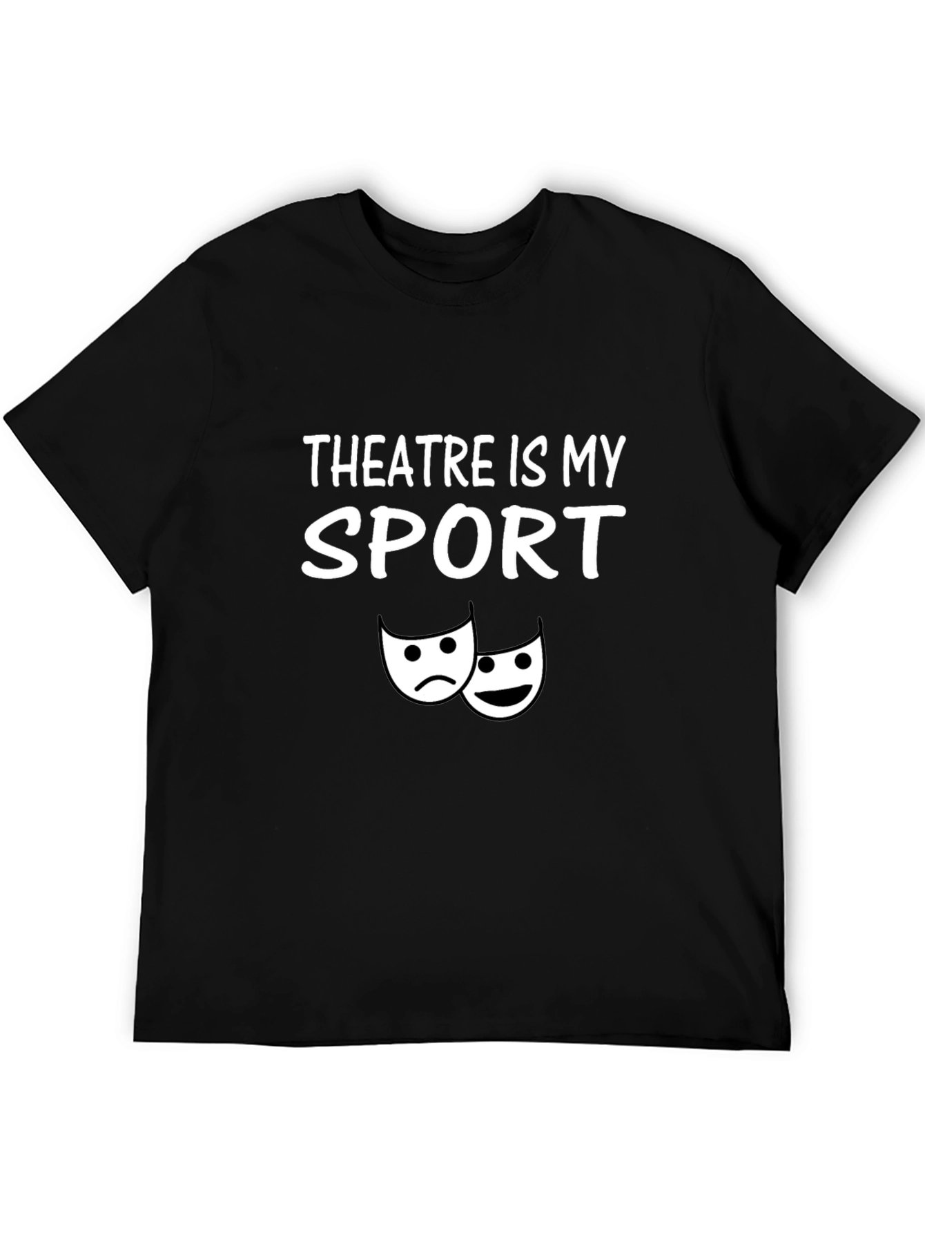 Theatre Is My Sport Black Graphic T-Shirt