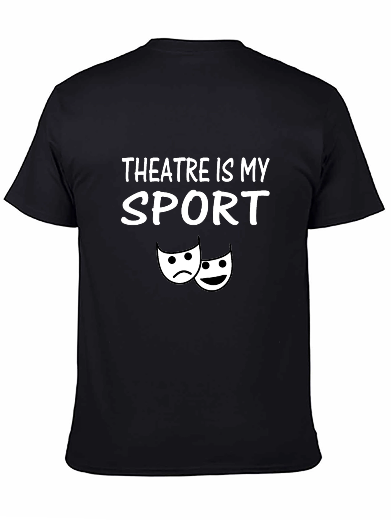 Theatre Is My Sport Black Graphic T-Shirt