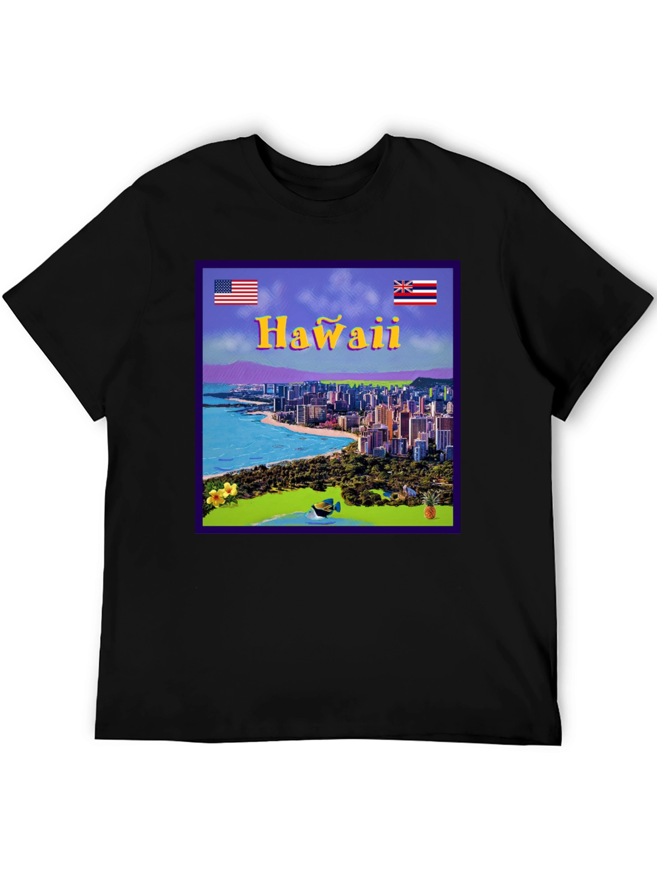 Hawaii Graphic T-Shirt - Island Vibes