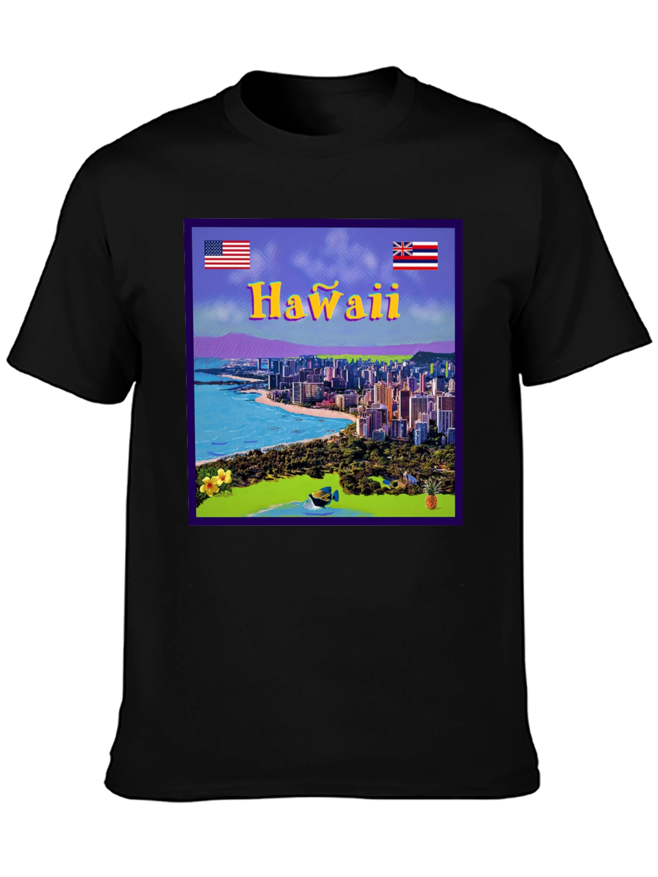 Hawaii Graphic T-Shirt - Island Vibes