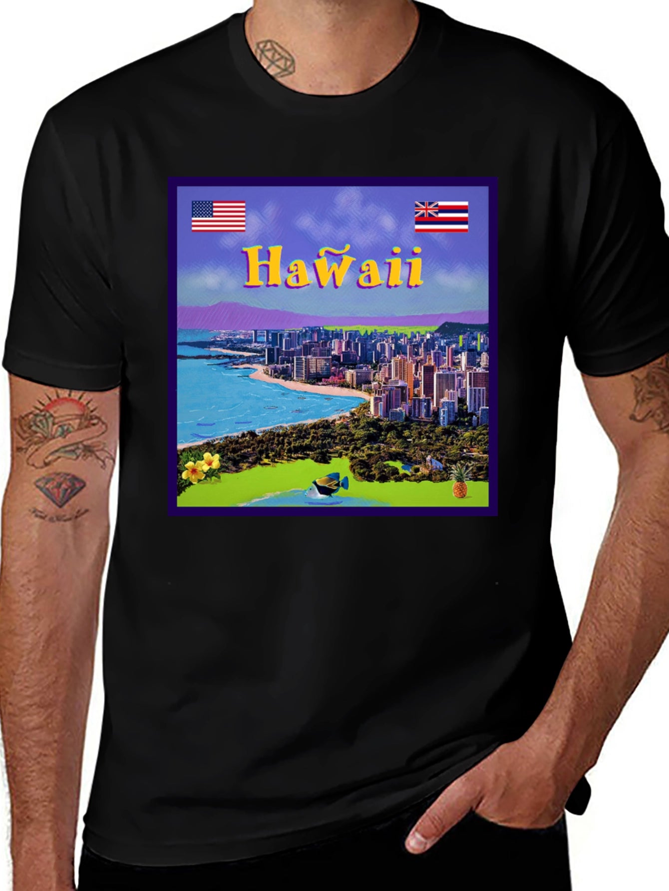 Hawaii Graphic T-Shirt - Island Vibes