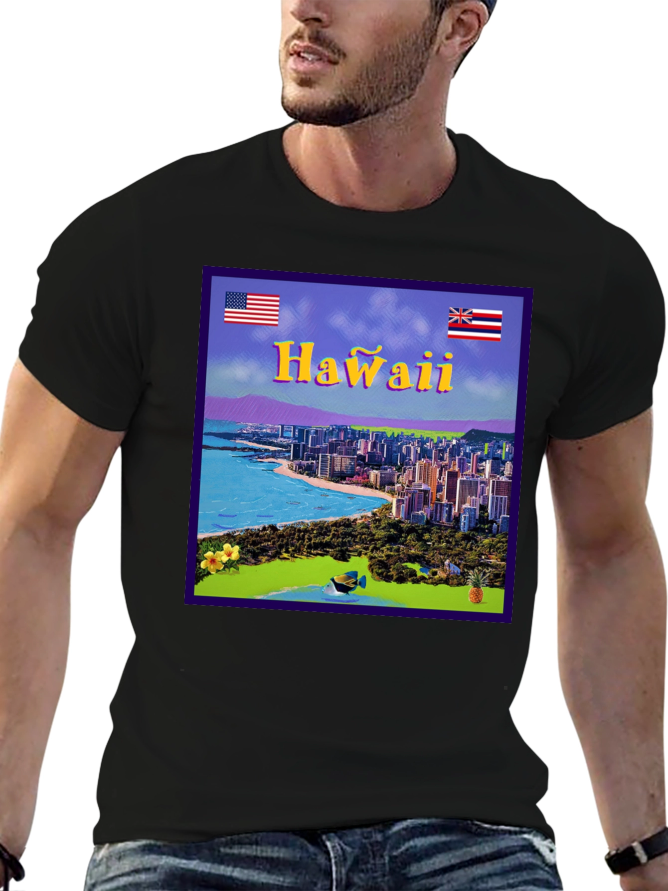 Hawaii Graphic T-Shirt - Island Vibes