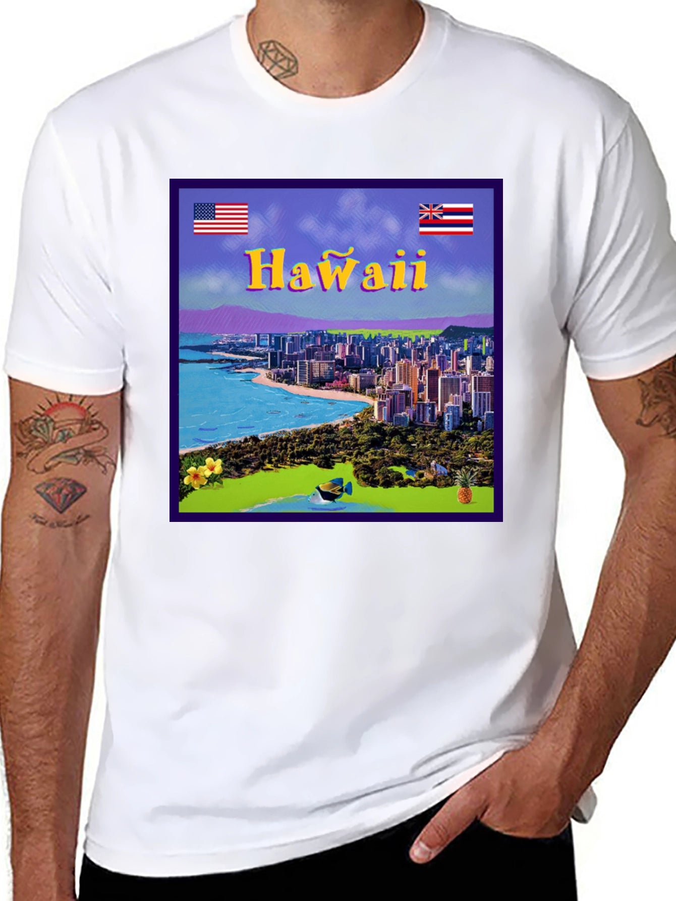 Hawaii Graphic T-Shirt - Island Vibes
