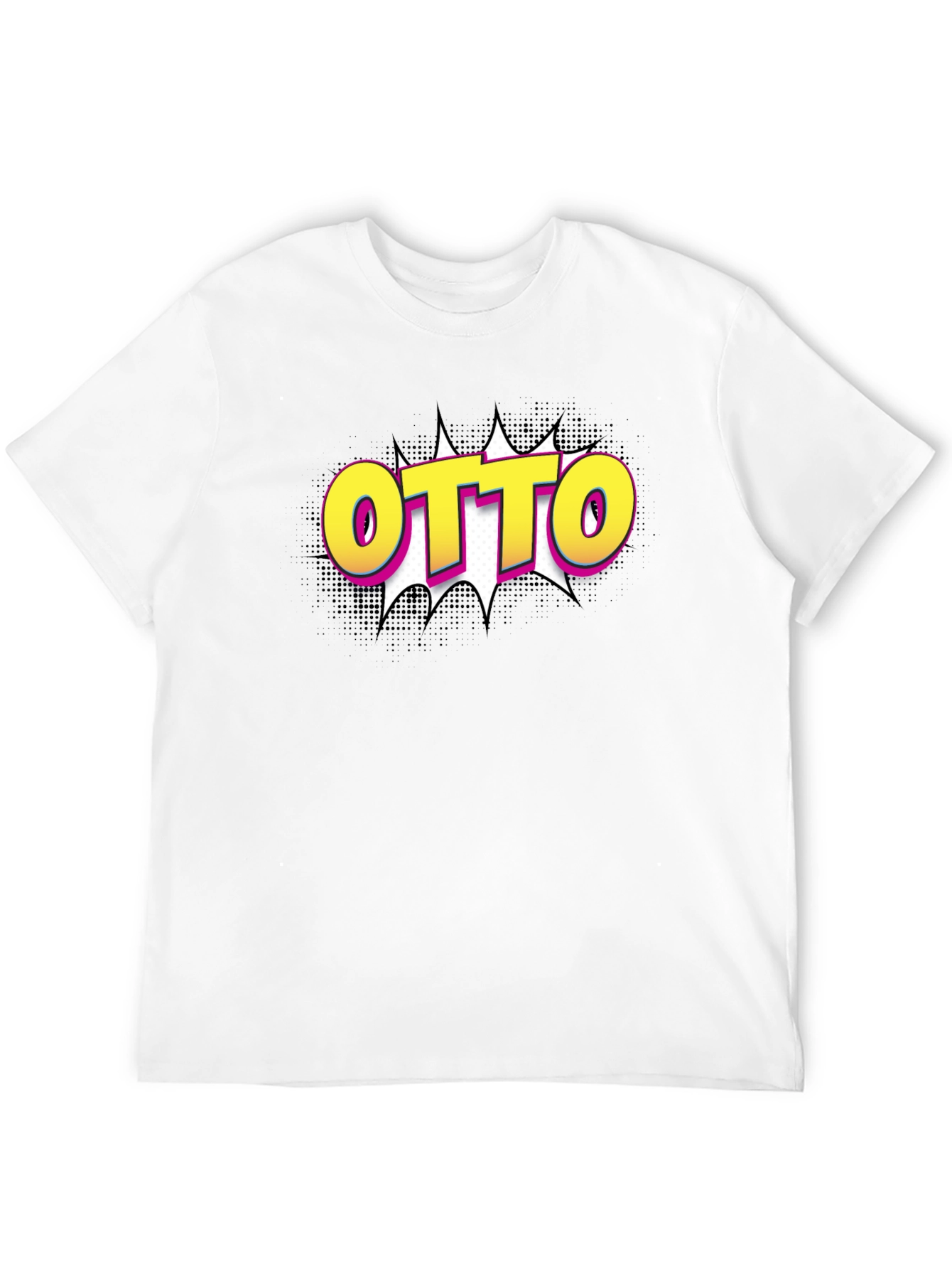 Otto Pop Art Graphic Black T-Shirt