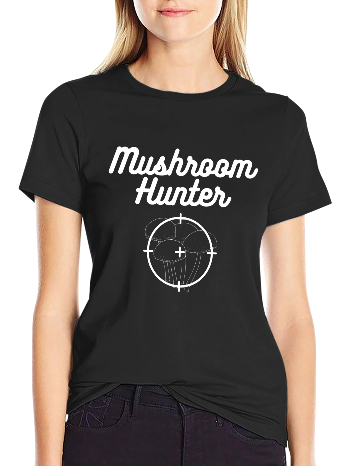 Mushroom Hunter Black T-Shirt